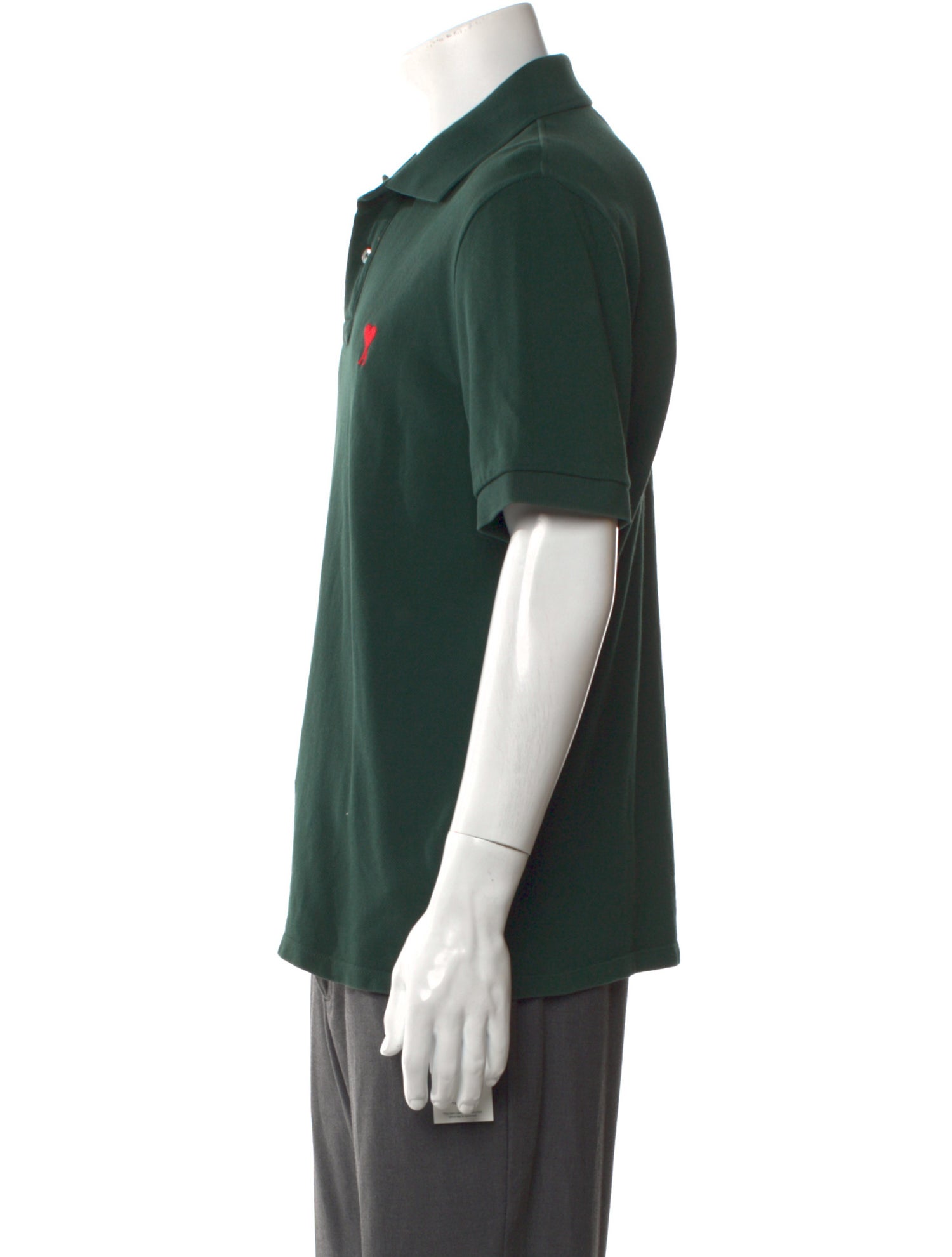 AMI Collar Short Sleeve Polo Shirt