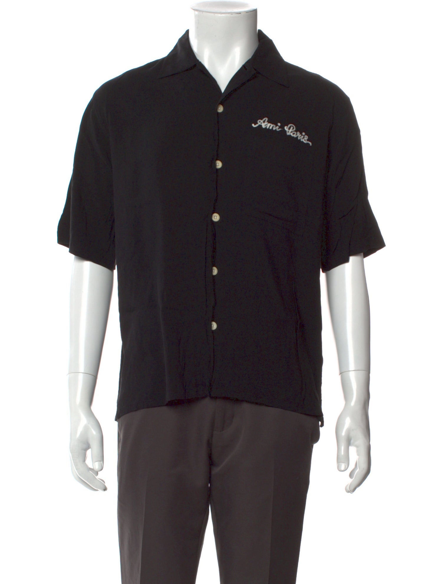 AMI Graphic Print Short Sleeve Shirt