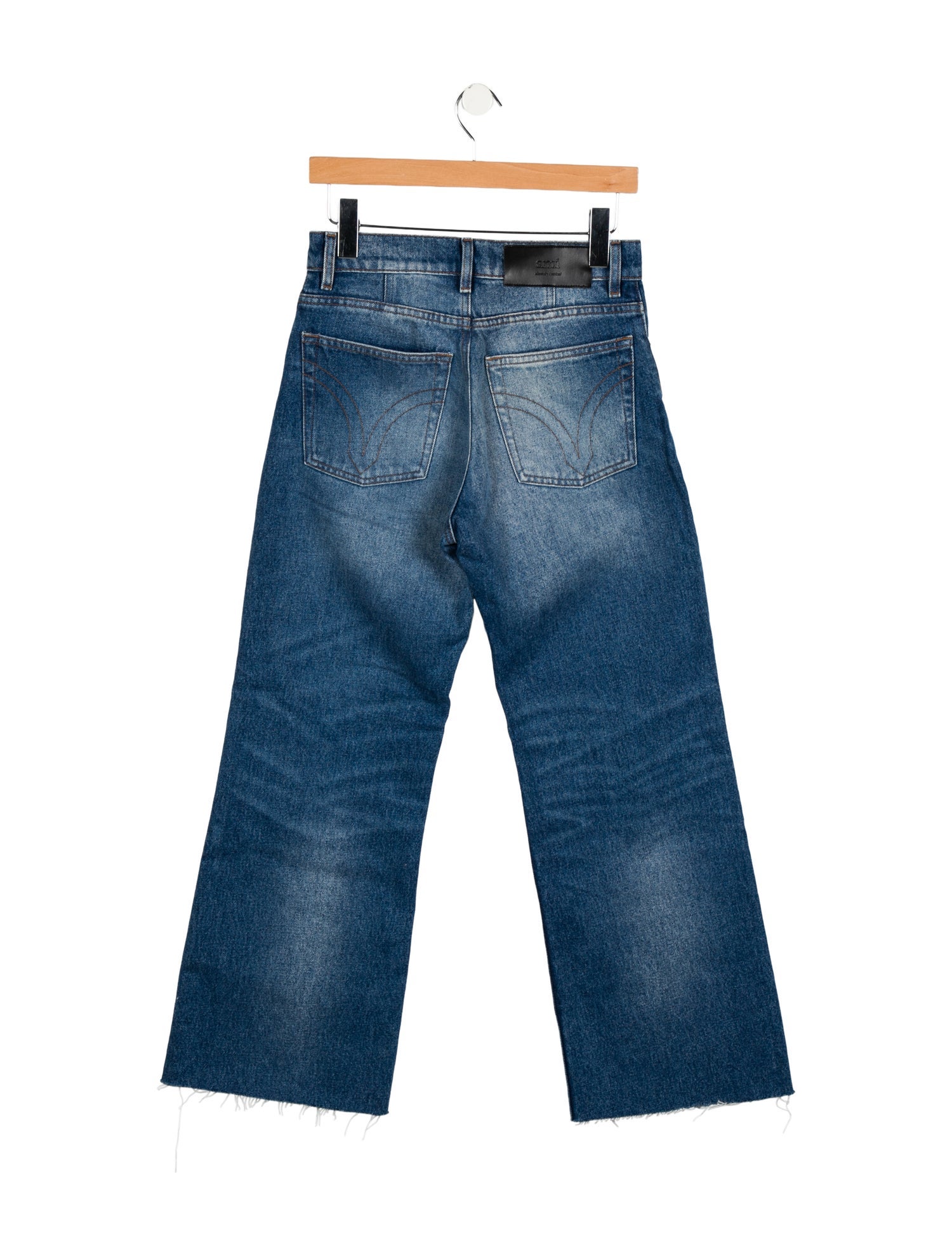 AMI Mid-Rise Wide Leg Jeans