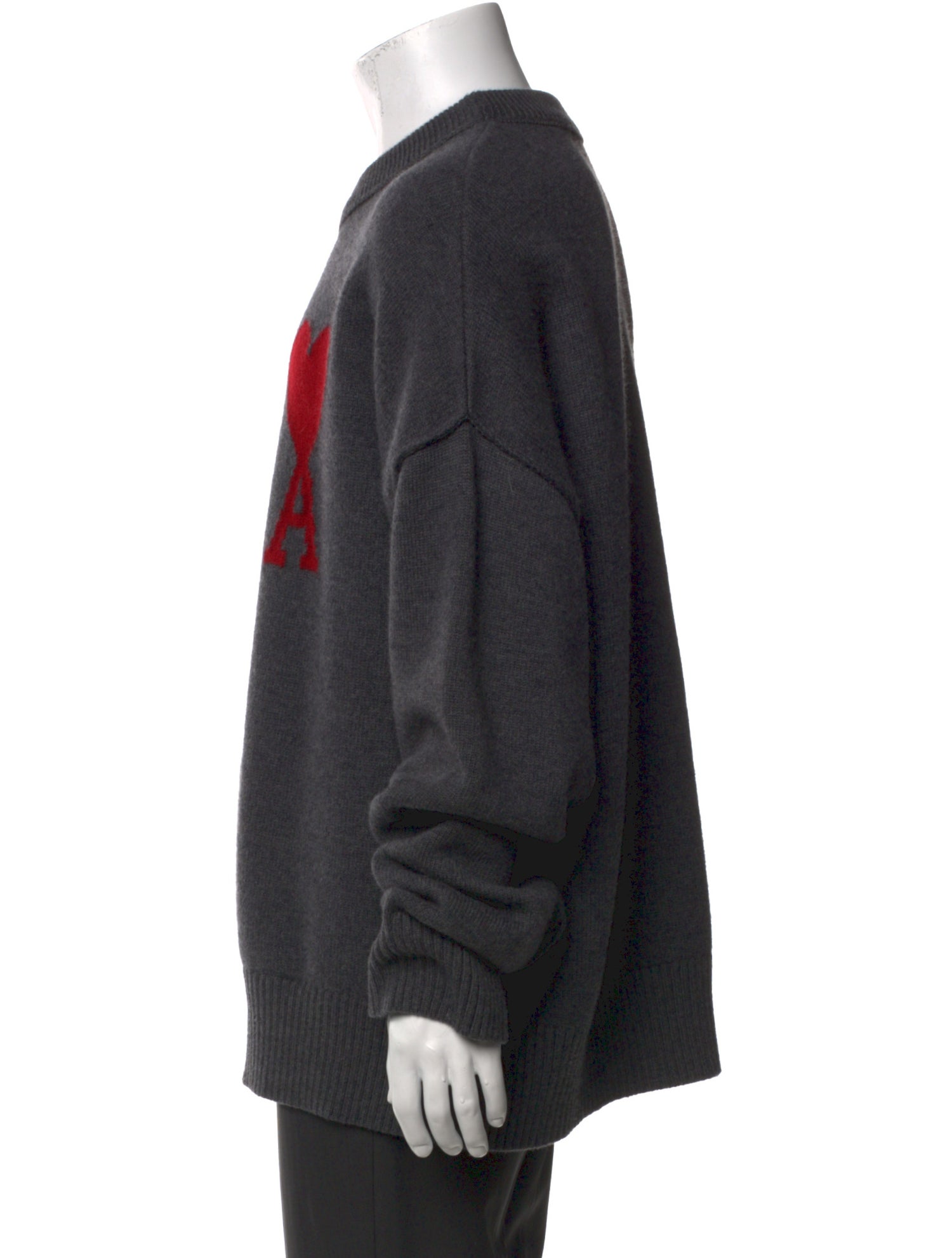 AMI Virgin Wool Graphic Print Pullover