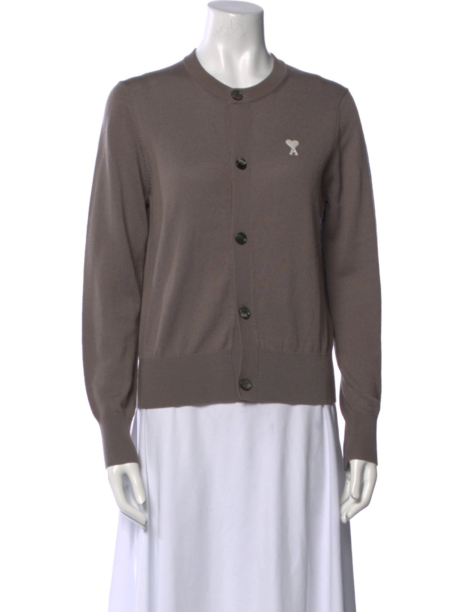 AMI Wool Crew Neck Sweater