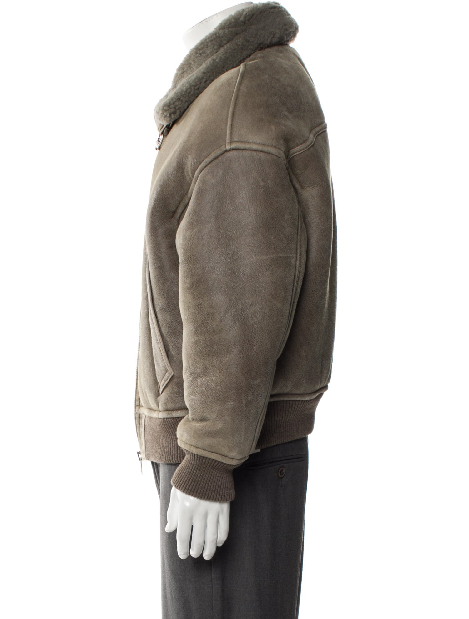 AMI Shearling Moto Jacket