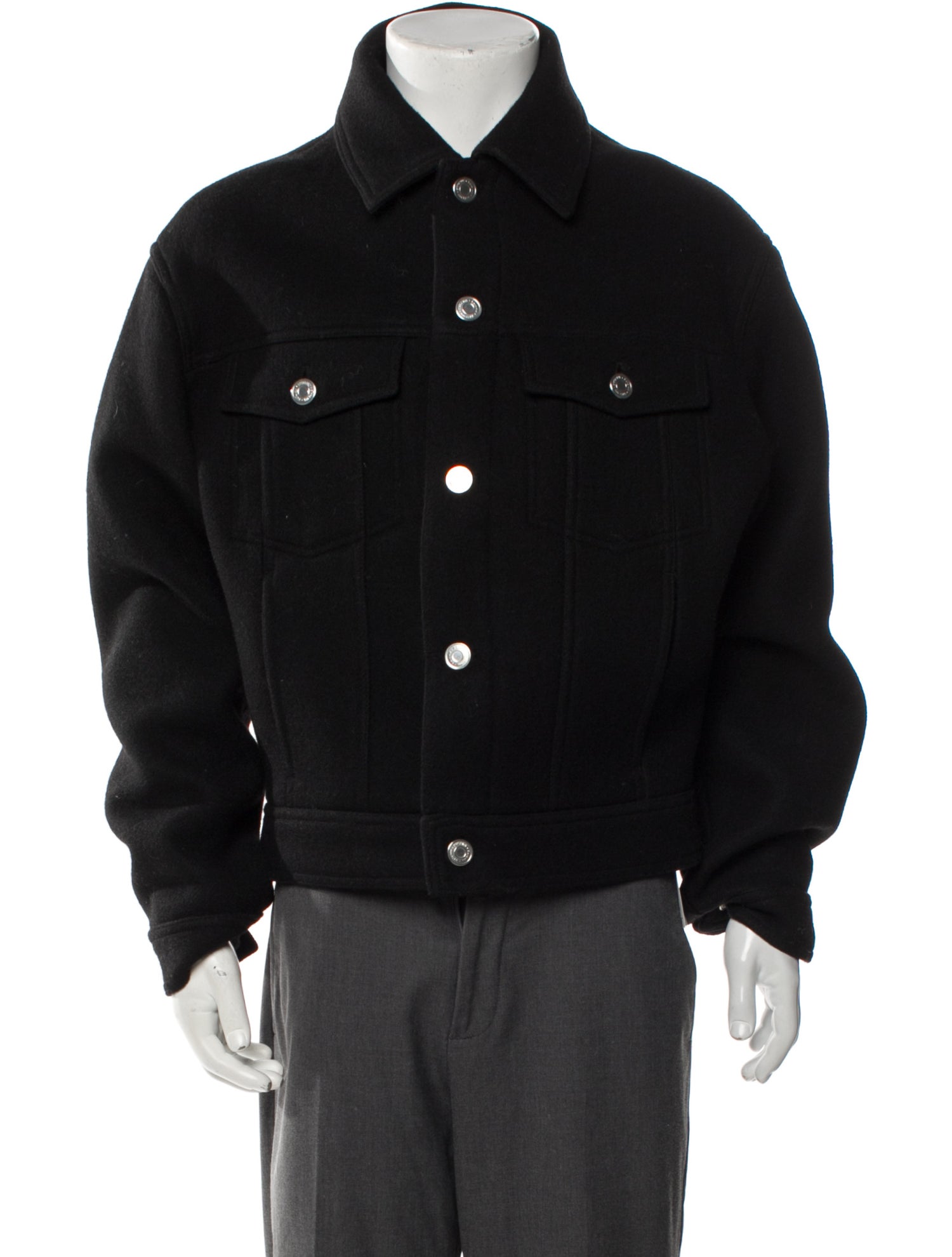 AMI Virgin Wool Trucker Jacket