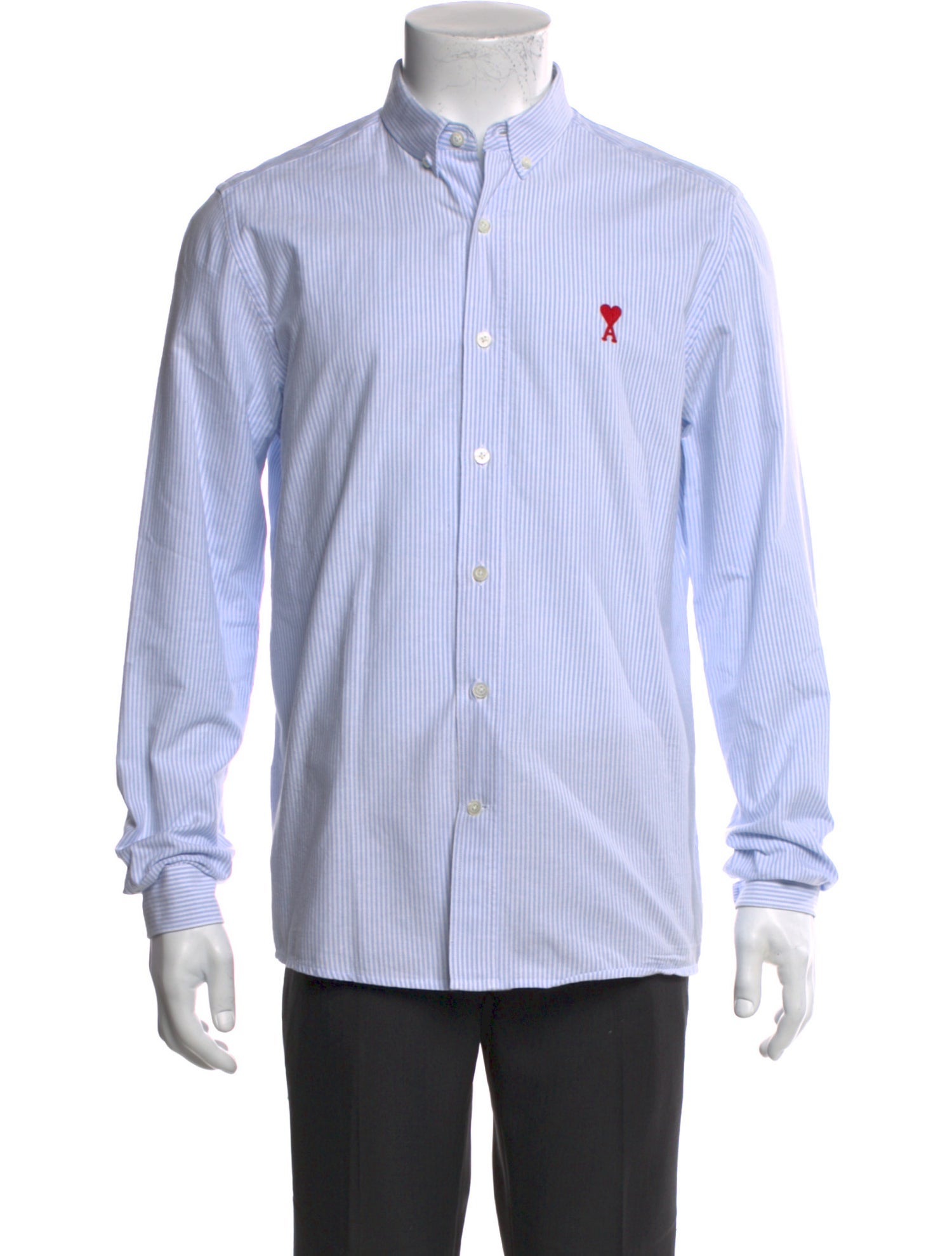 AMI Striped Long Sleeve Shirt