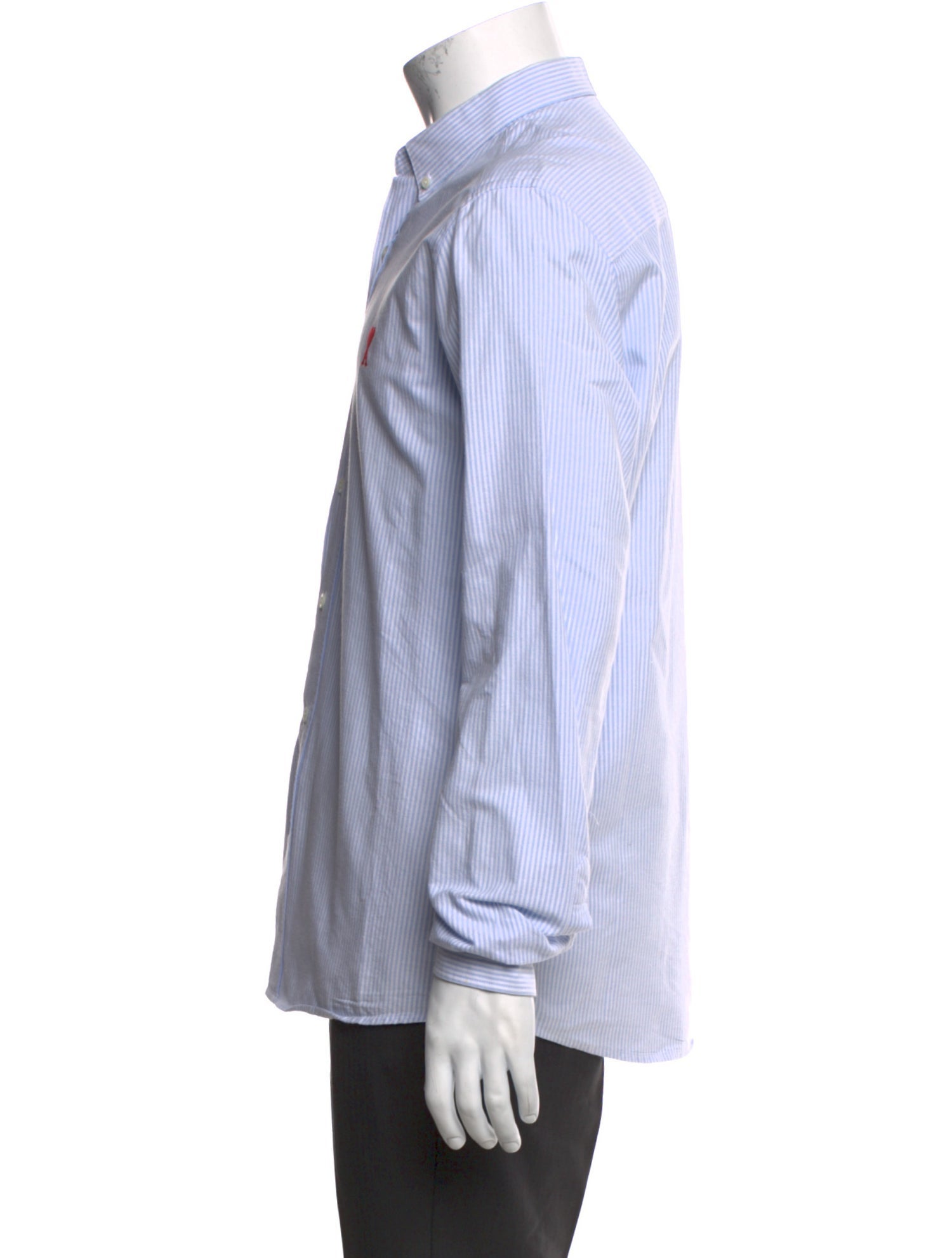 AMI Striped Long Sleeve Shirt