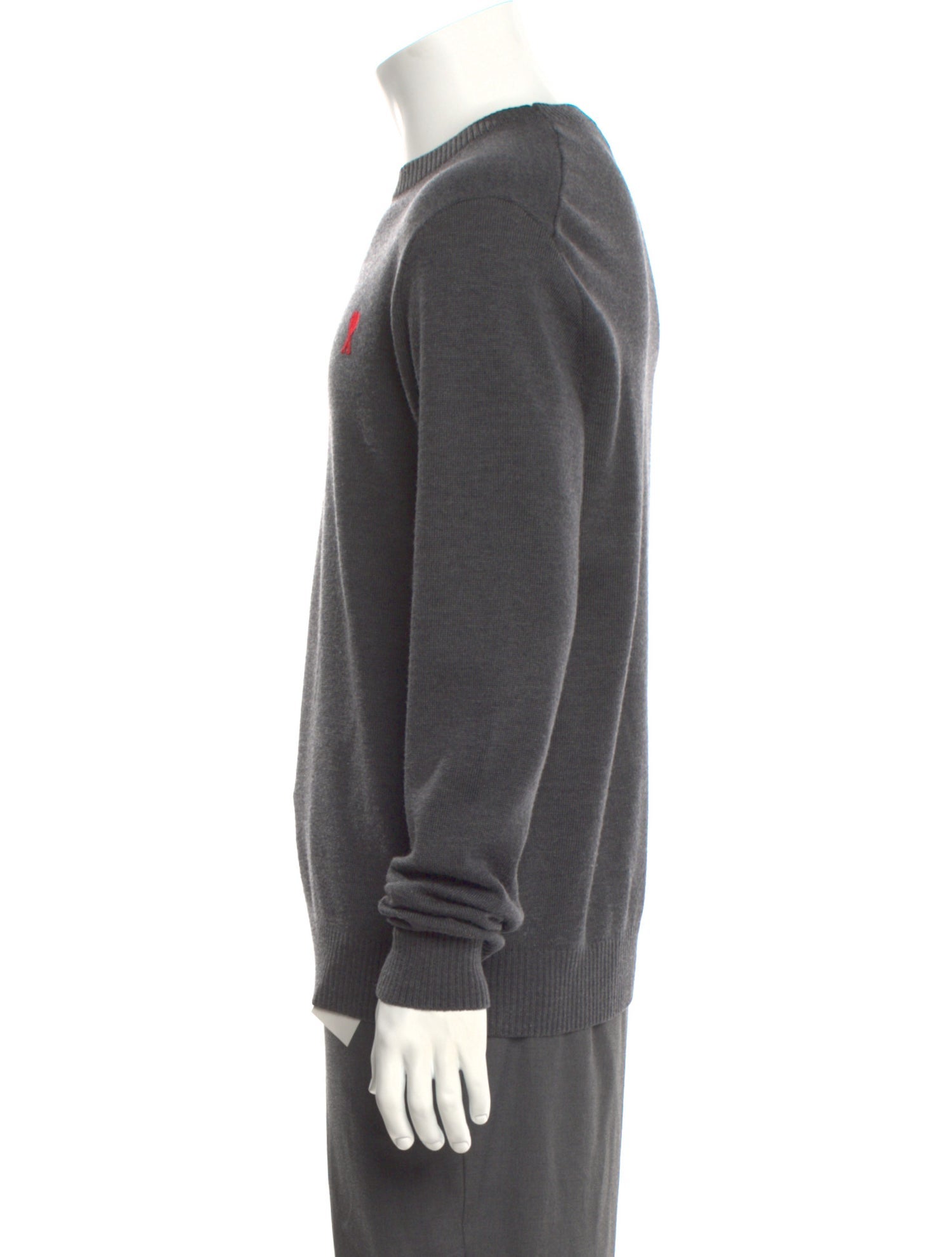 AMI Merino Wool Crew Neck Pullover