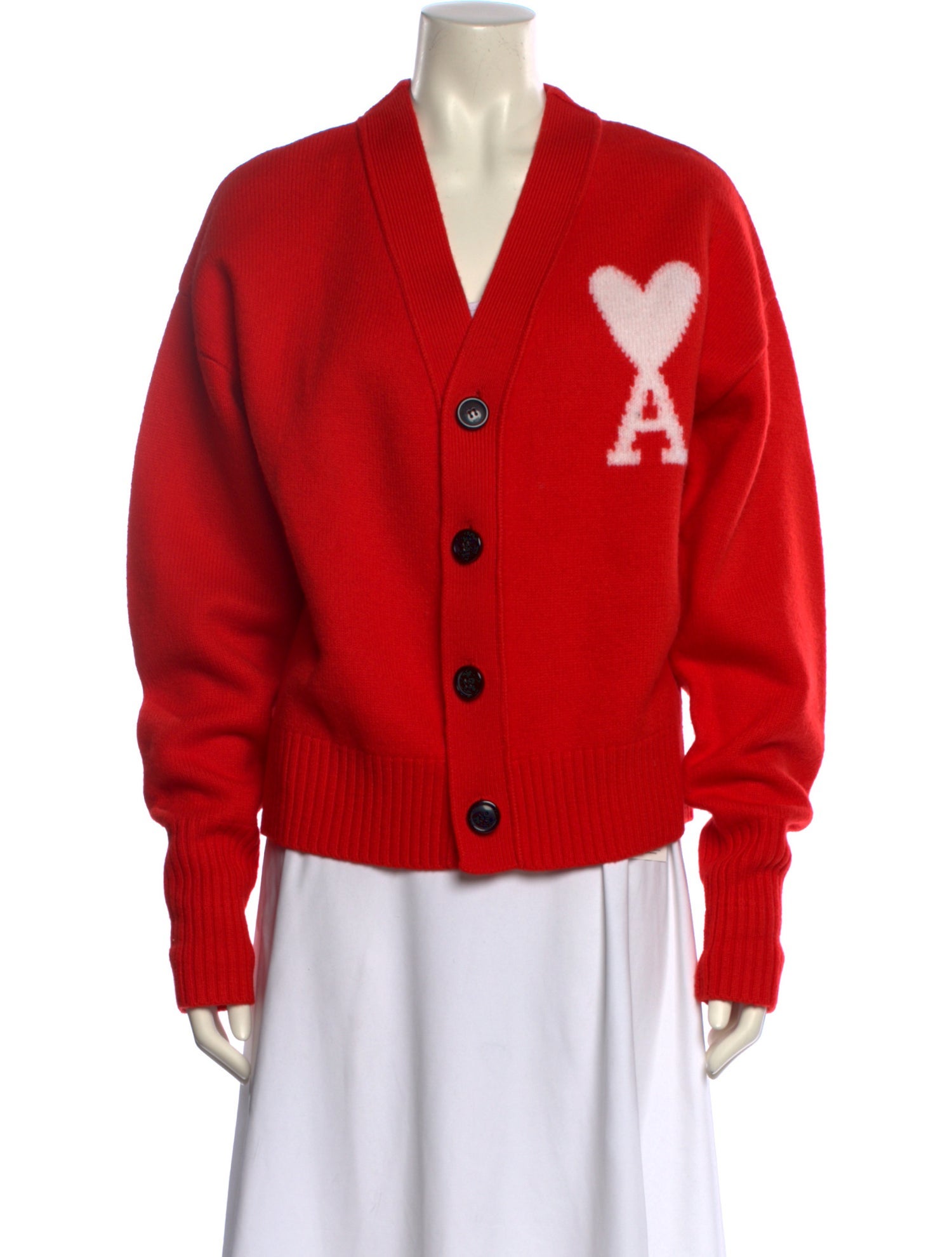 AMI Wool V-Neck Sweater