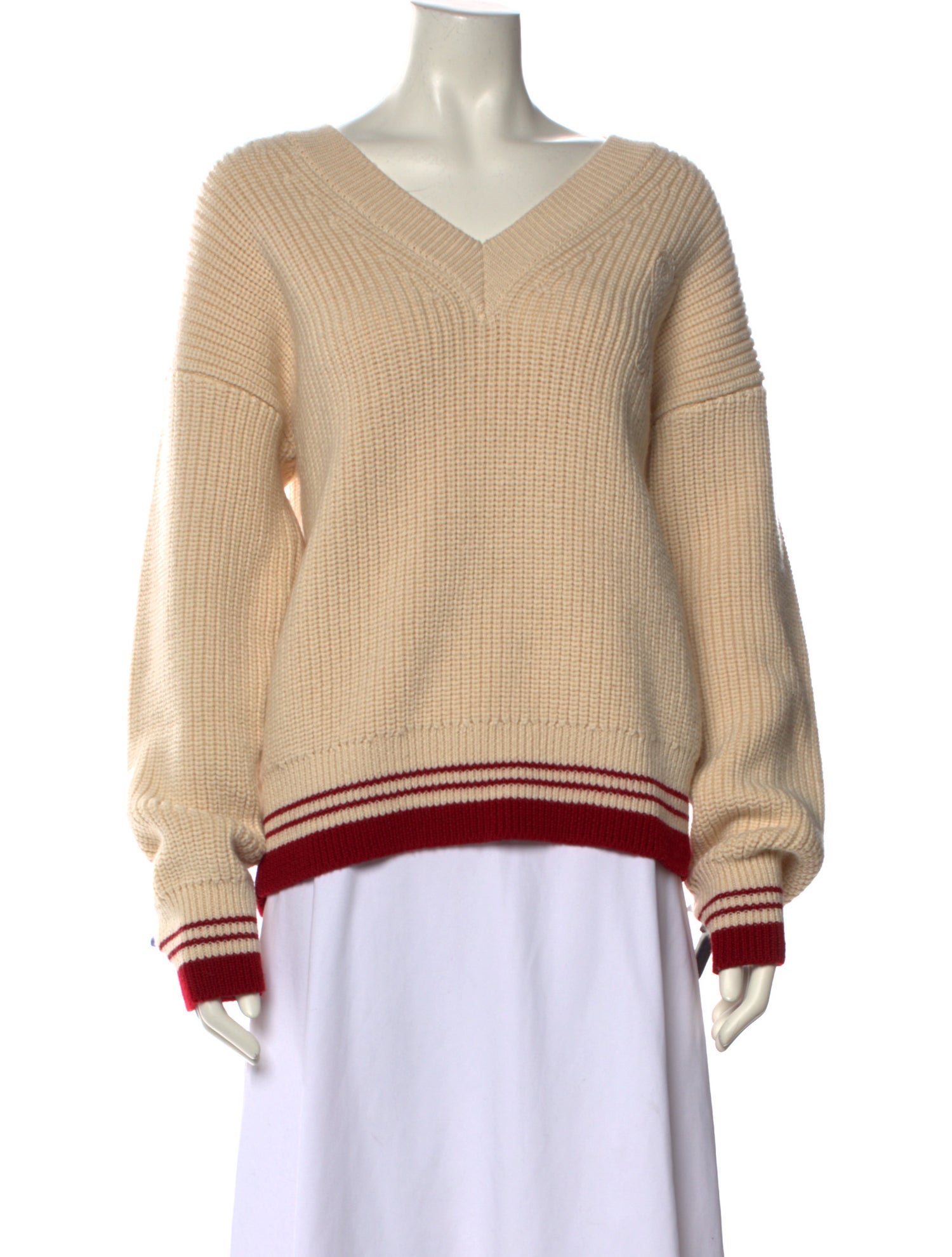 AMI Virgin Wool Striped Sweater w/ Tags