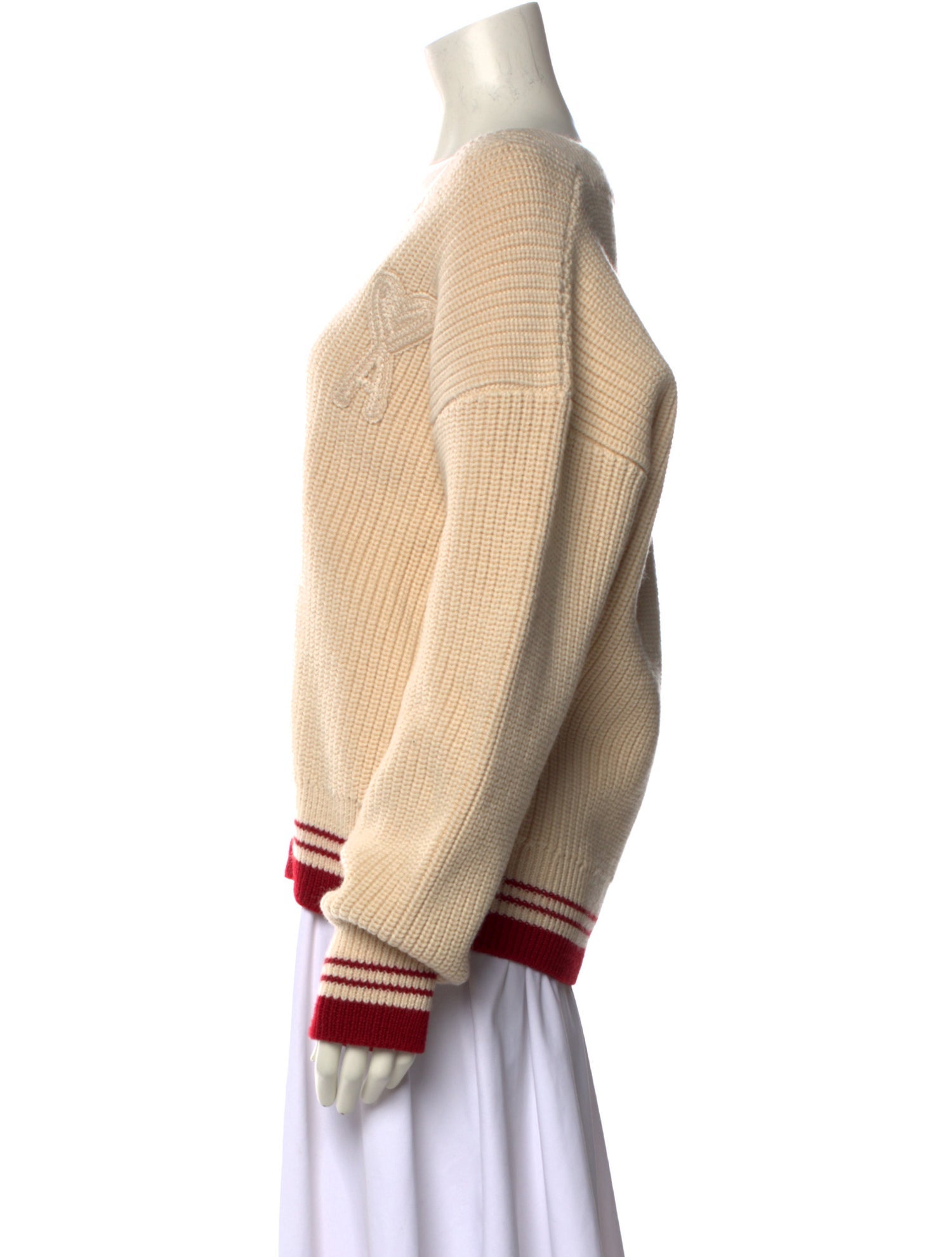 AMI Virgin Wool Striped Sweater w/ Tags