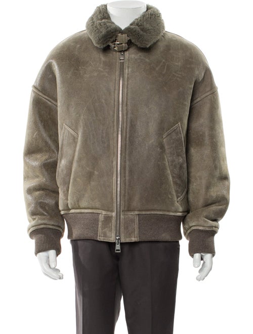 AMI Shearling Puffer Coat