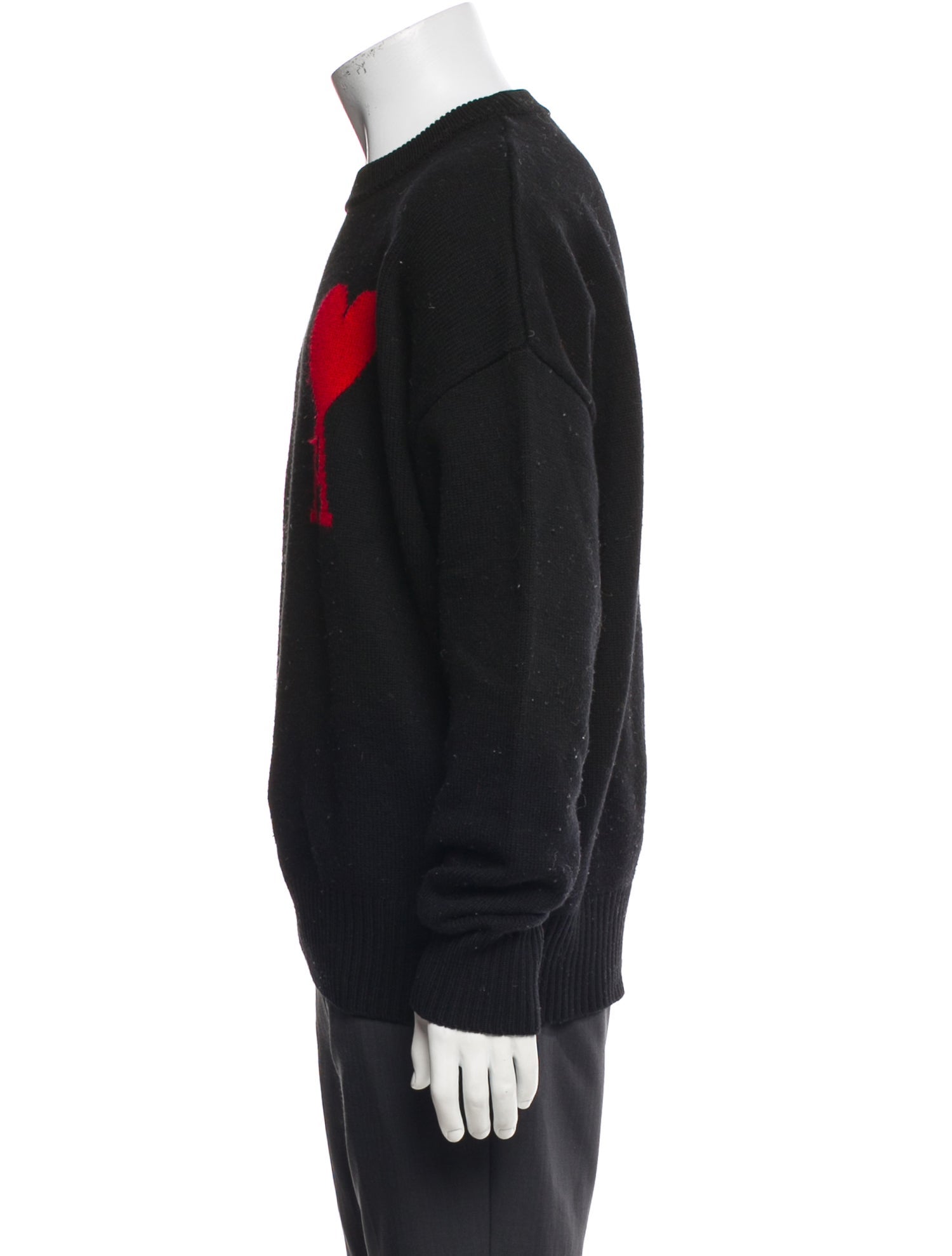 AMI Virgin Wool Graphic Print Pullover