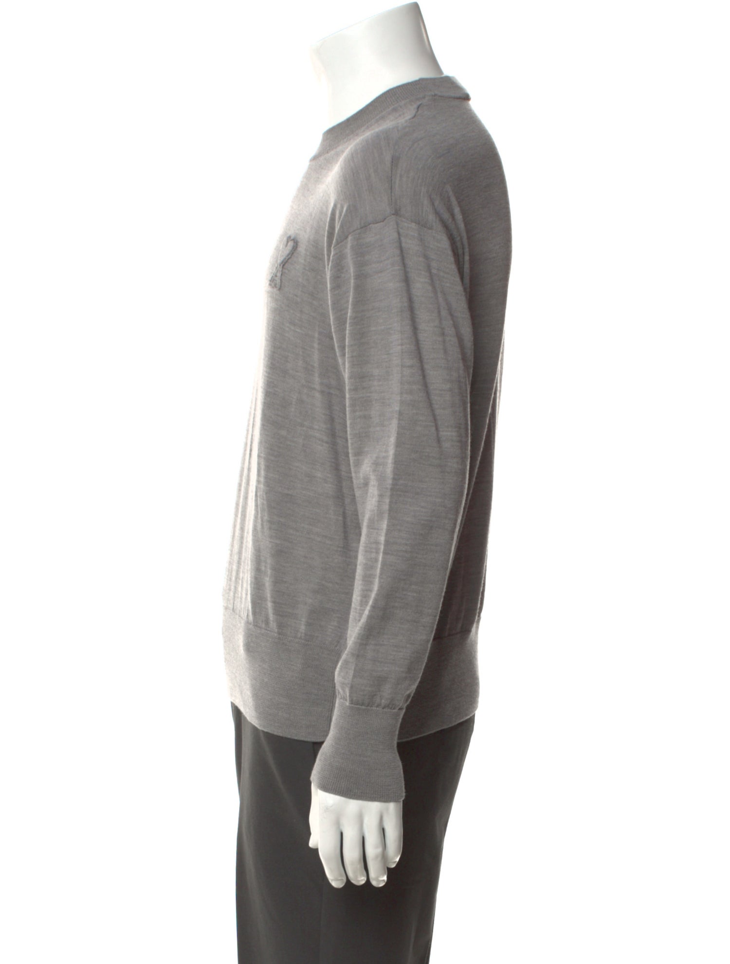 AMI Merino Wool Crew Neck Pullover
