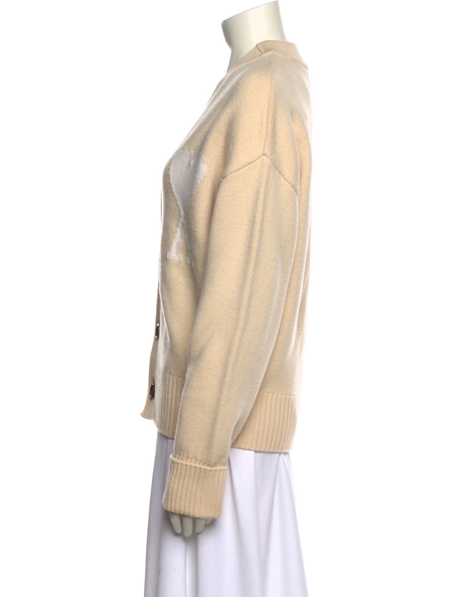 AMI Virgin Wool V-Neck Sweater