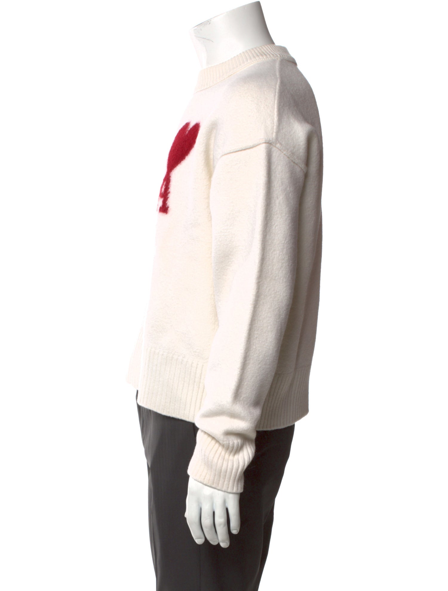 AMI Virgin Wool Graphic Print Pullover