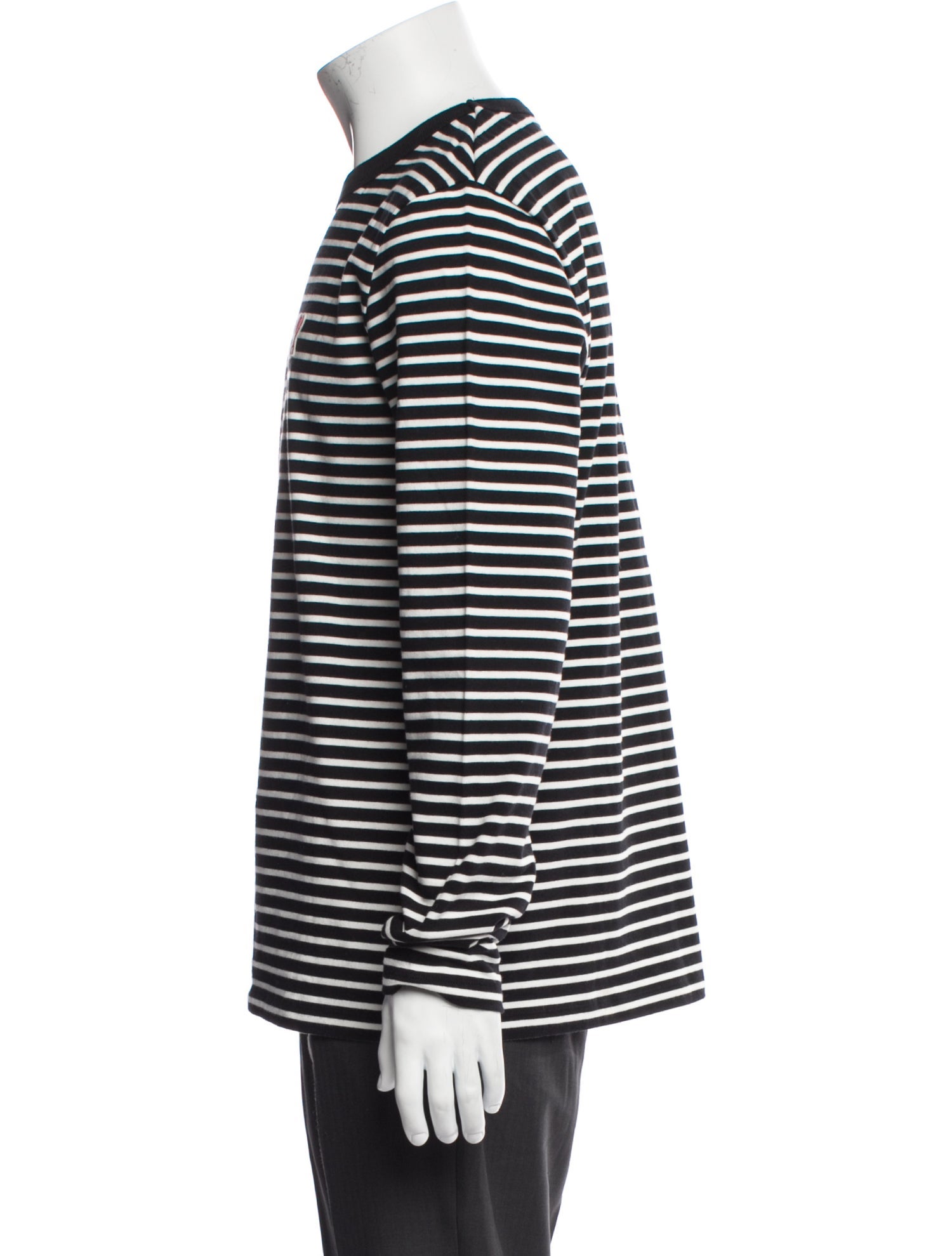 AMI Striped Crew Neck T-Shirt