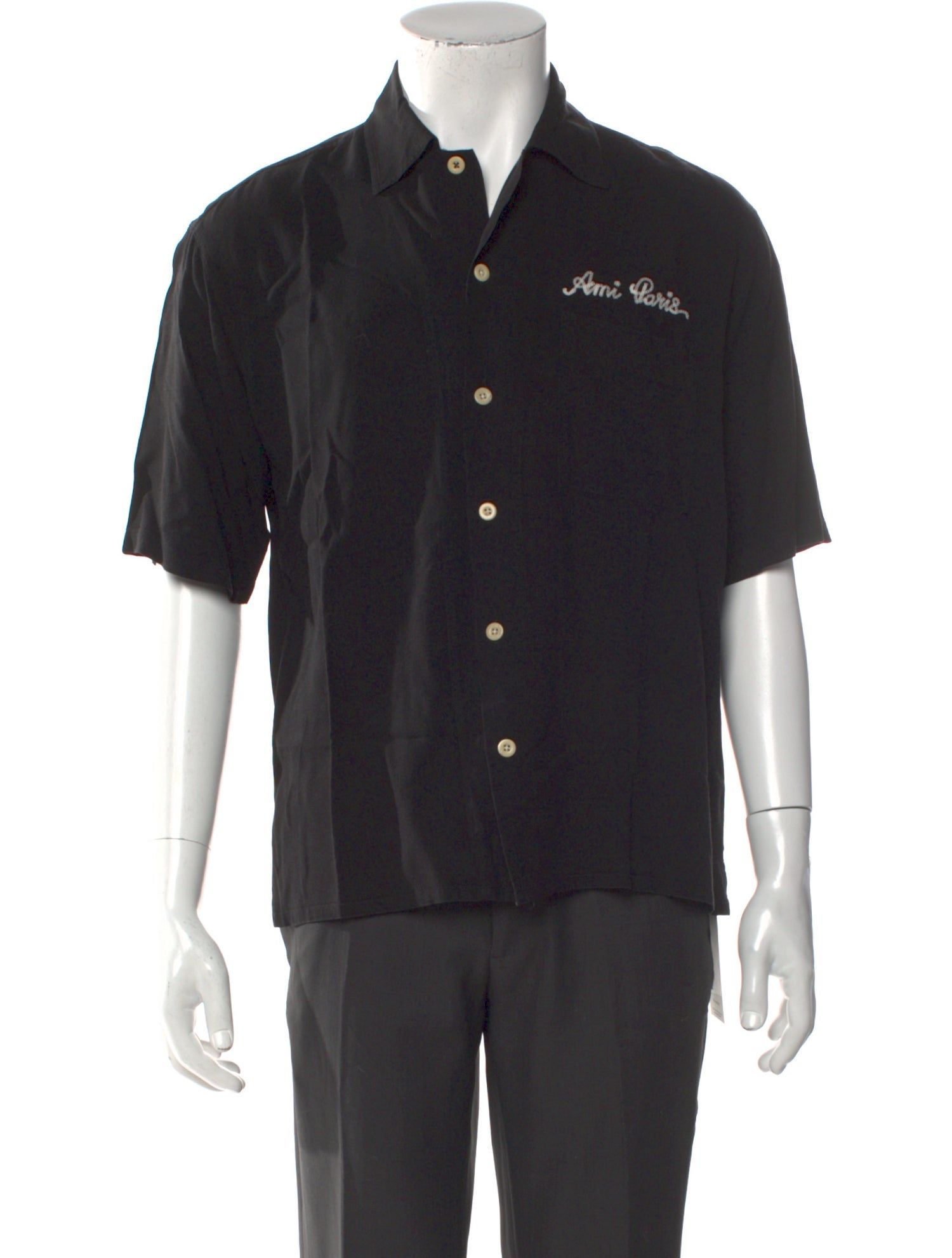 AMI Graphic Print Short Sleeve Shirt