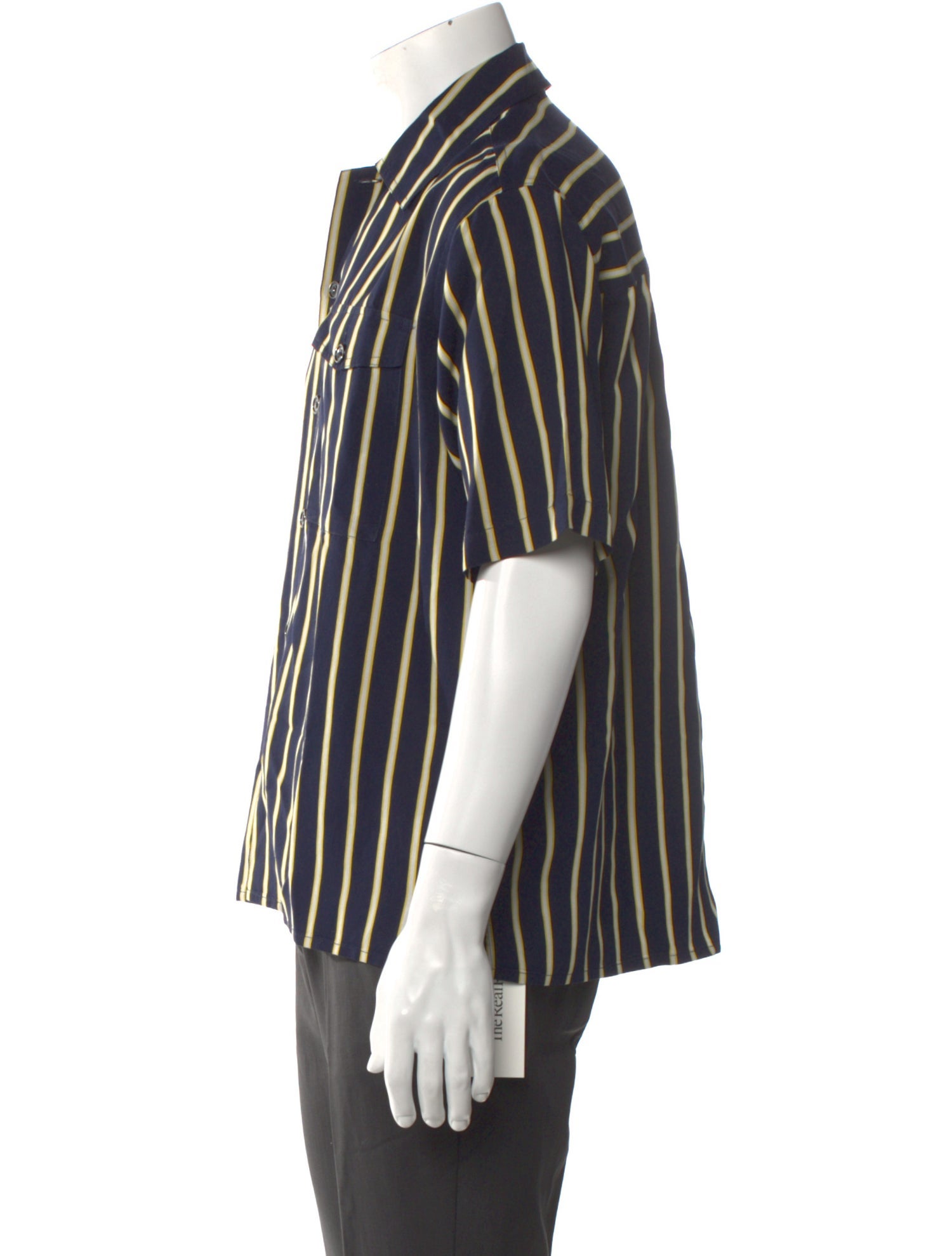 AMI Striped Short Sleeve Shirt