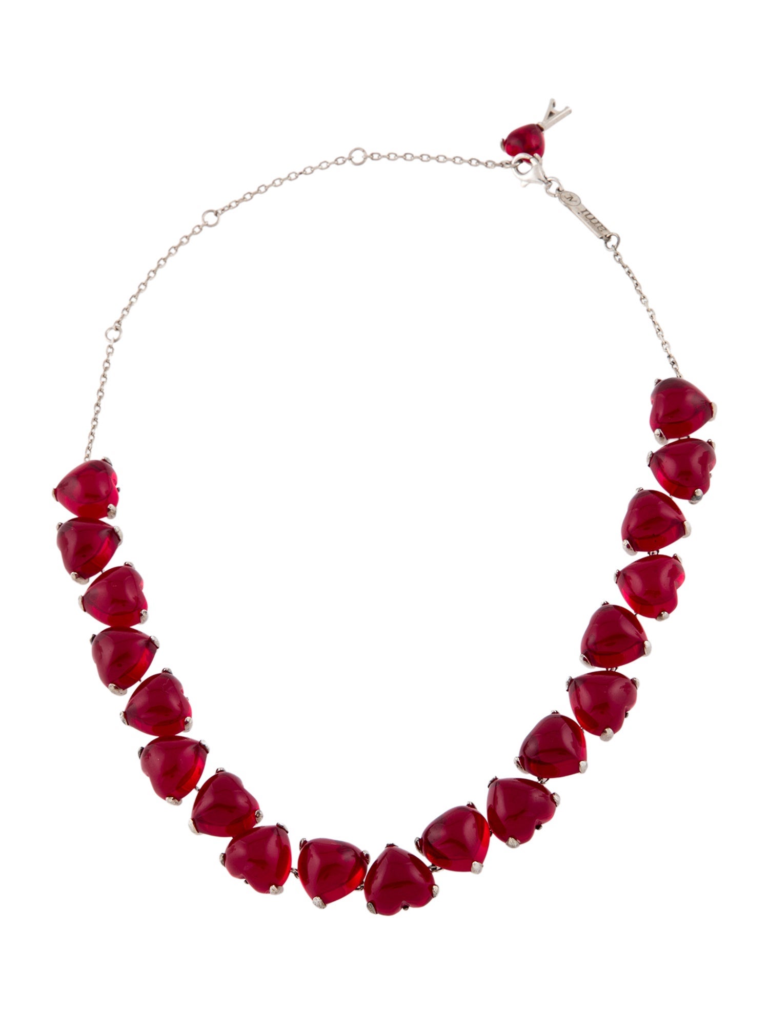 AMI X Alan Crocetti Crystal Heart Collar Necklace