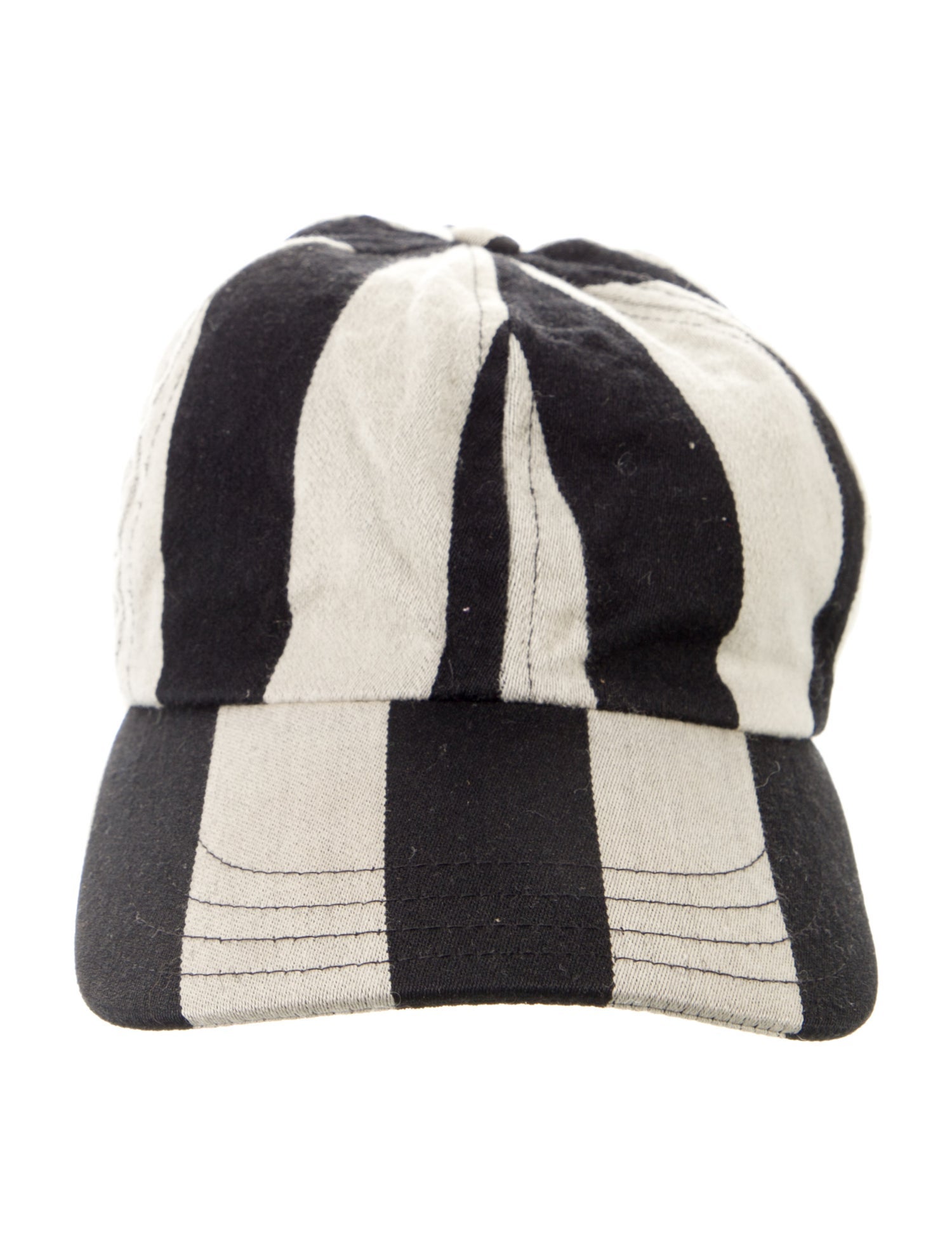 AMI Striped Wool Baseball Cap