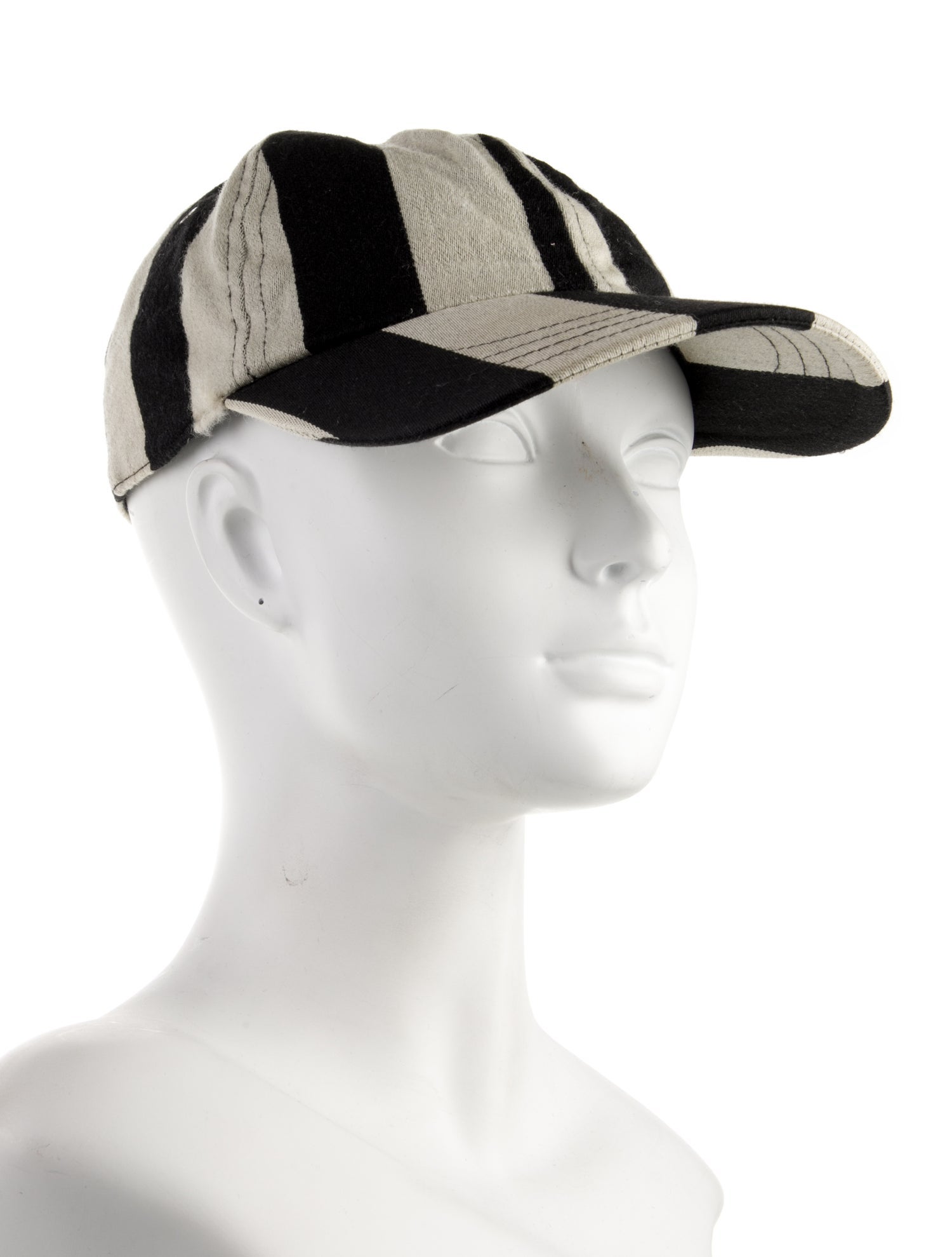 AMI Striped Wool Baseball Cap
