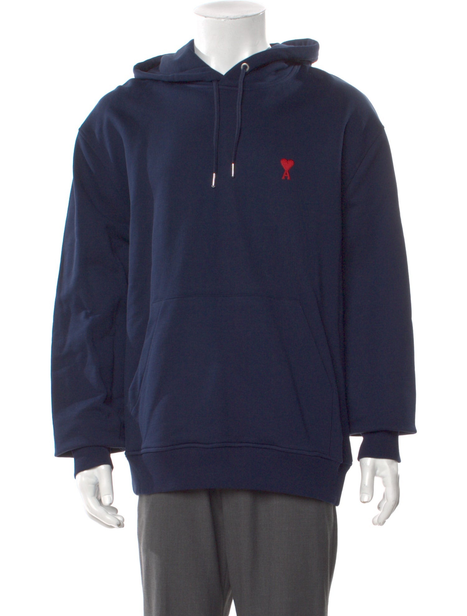 AMI Graphic Print Crew Neck Hoodie