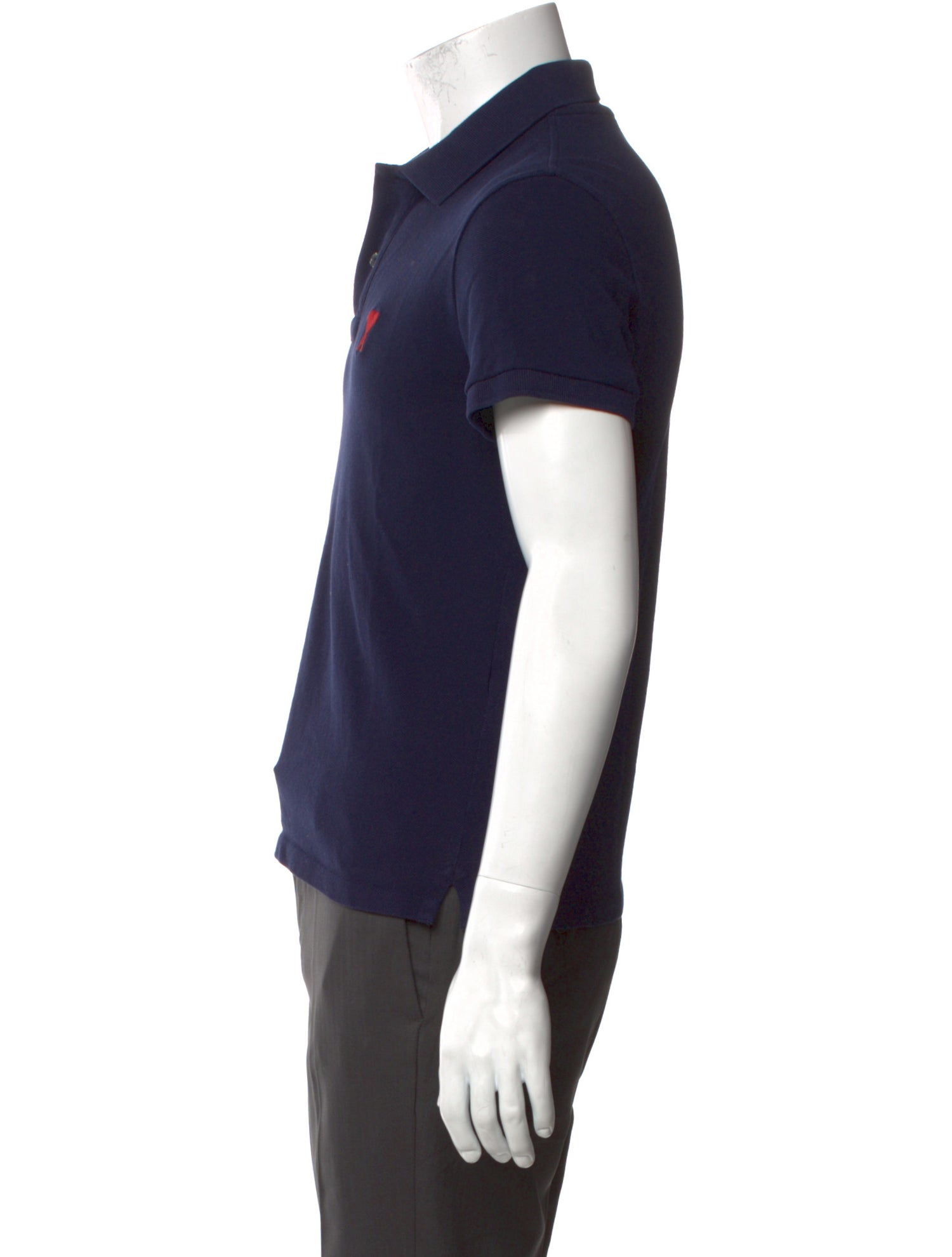AMI Collar Short Sleeve Polo Shirt