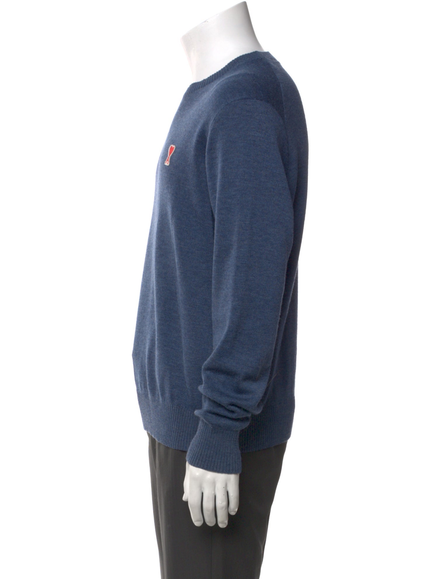 AMI Merino Wool Crew Neck Pullover