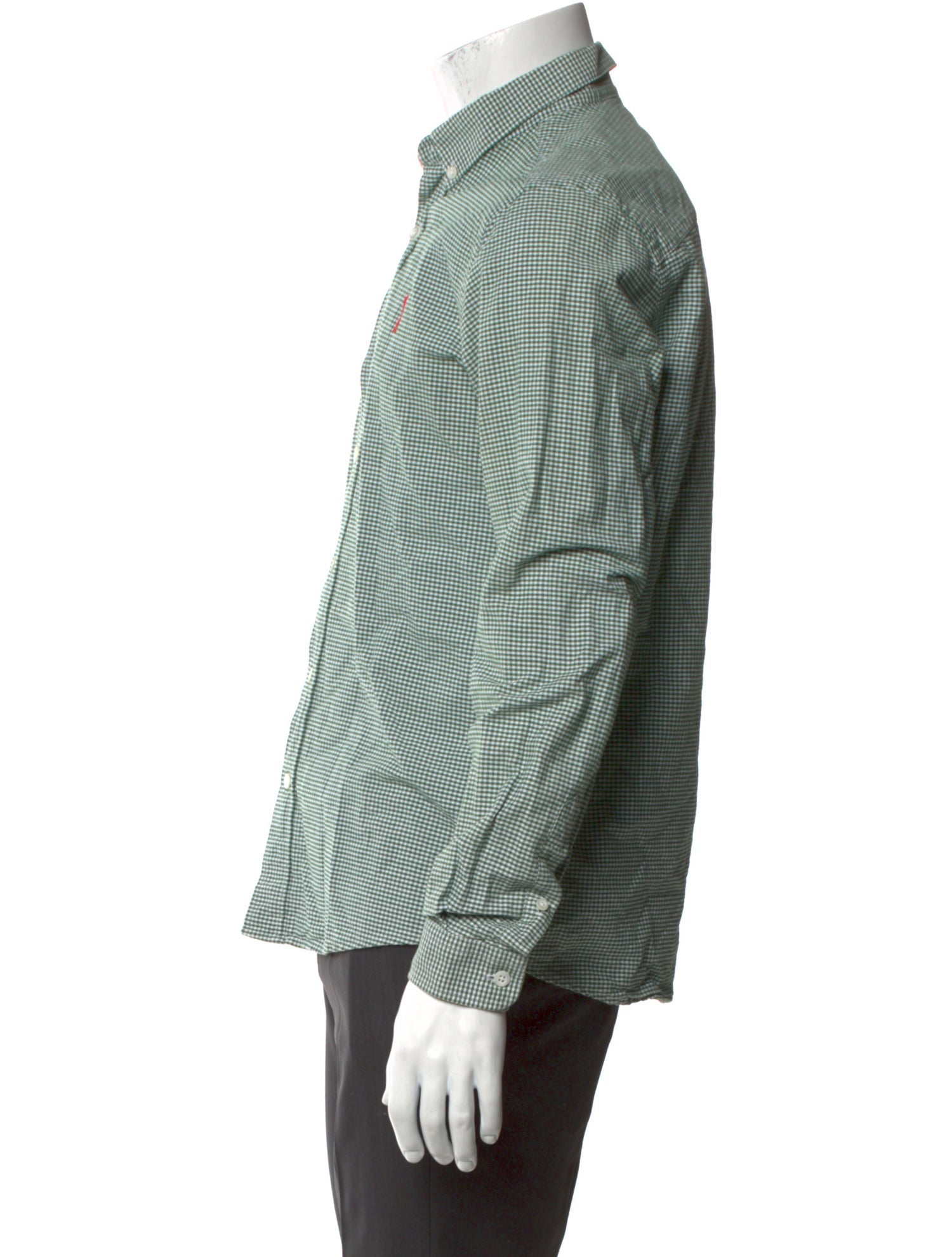 AMI Plaid Print Long Sleeve Shirt