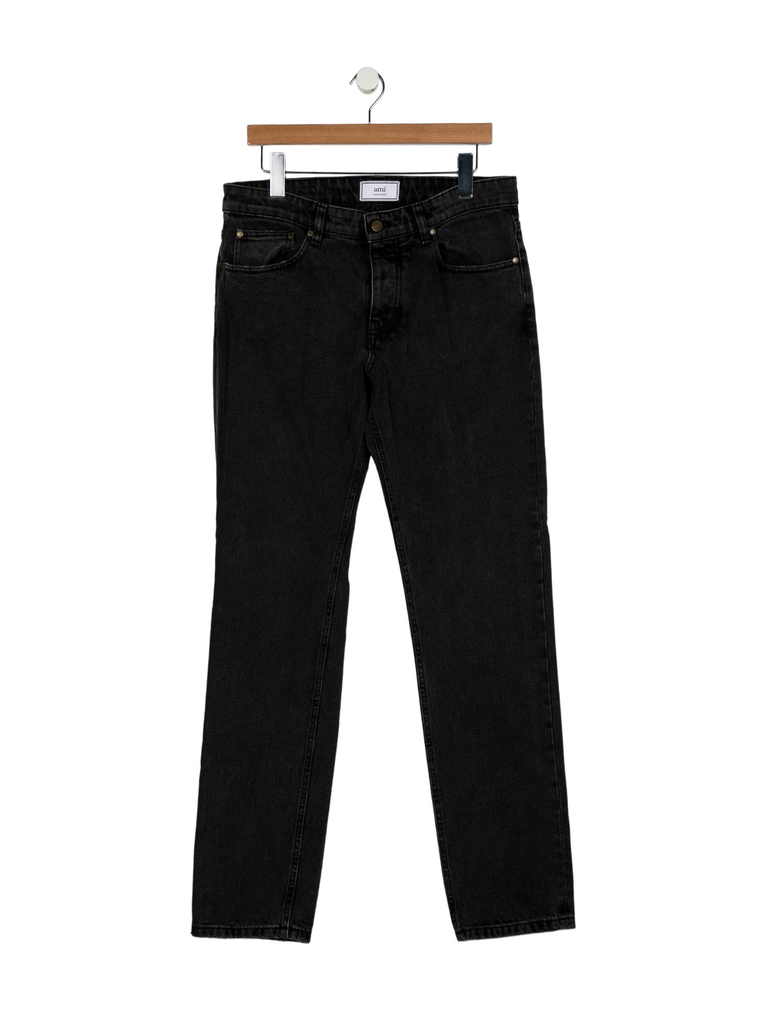 AMI Mid-Rise Straight Leg Jeans