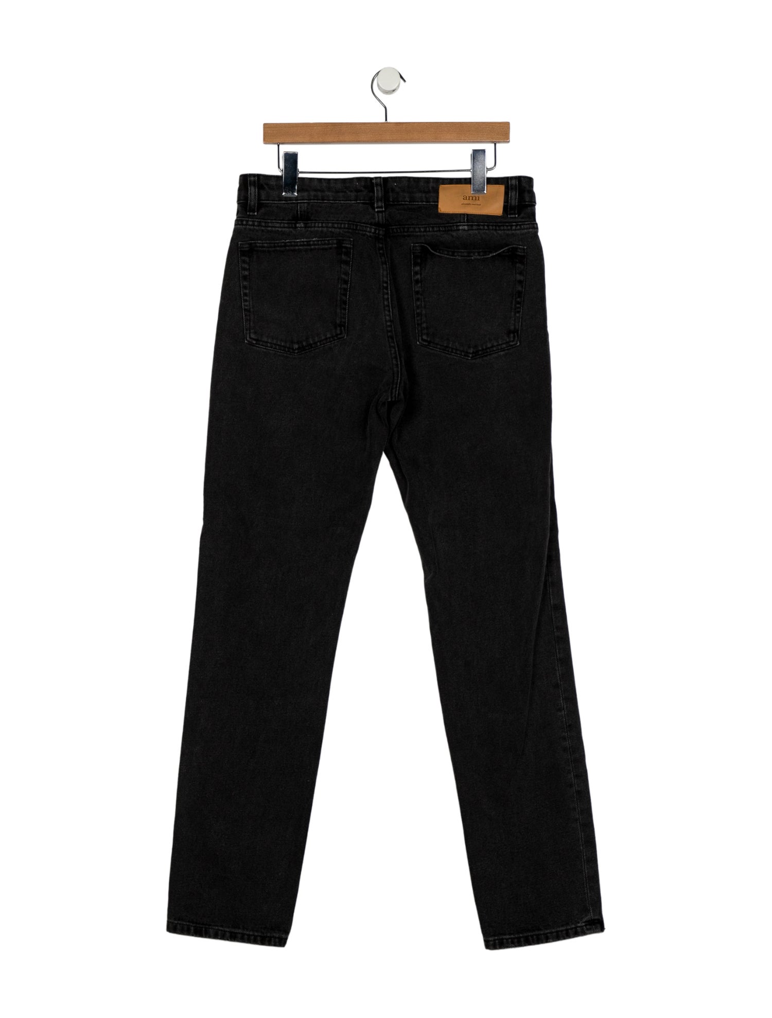 AMI Mid-Rise Straight Leg Jeans