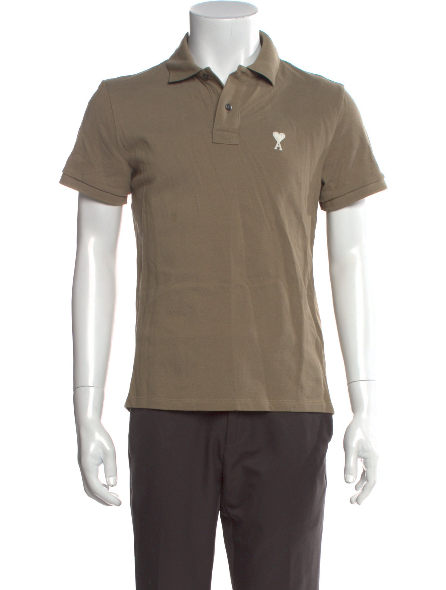 AMI Collar Short Sleeve Polo Shirt
