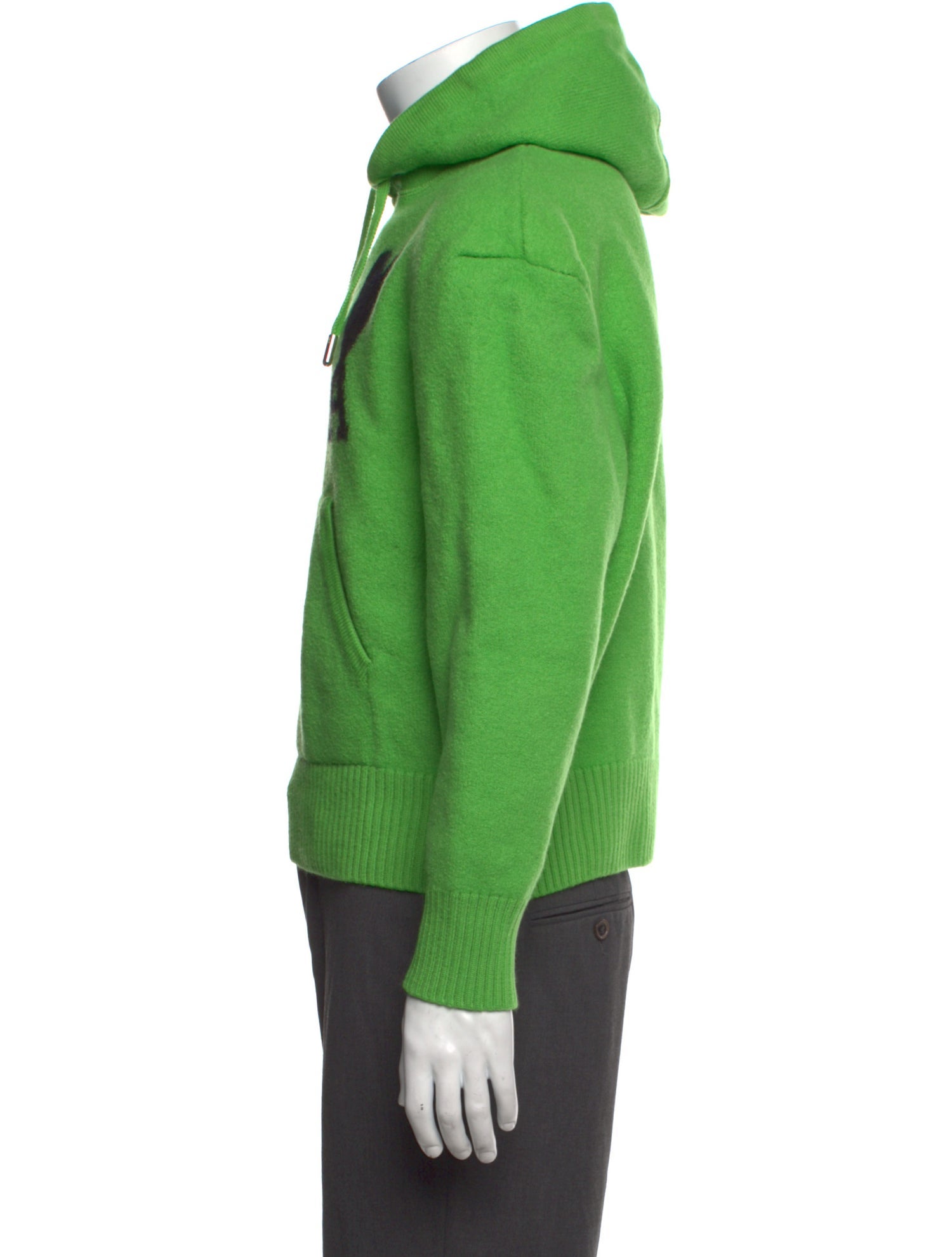 AMI Virgin Wool Graphic Print Hoodie