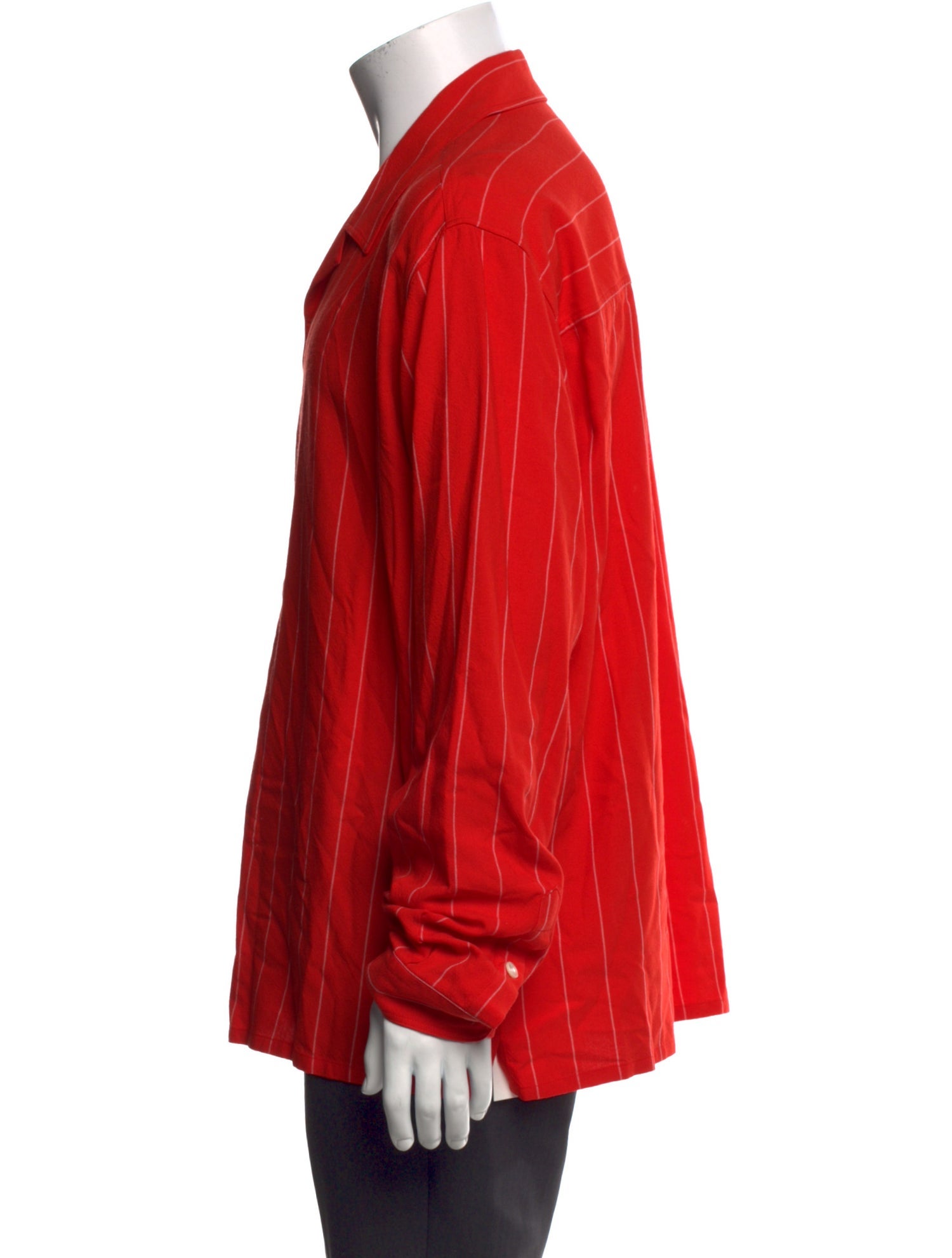 AMI Striped Long Sleeve Shirt