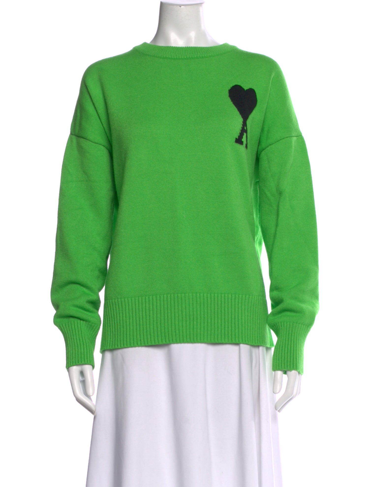 AMI Graphic Print Crew Neck Sweatshirt