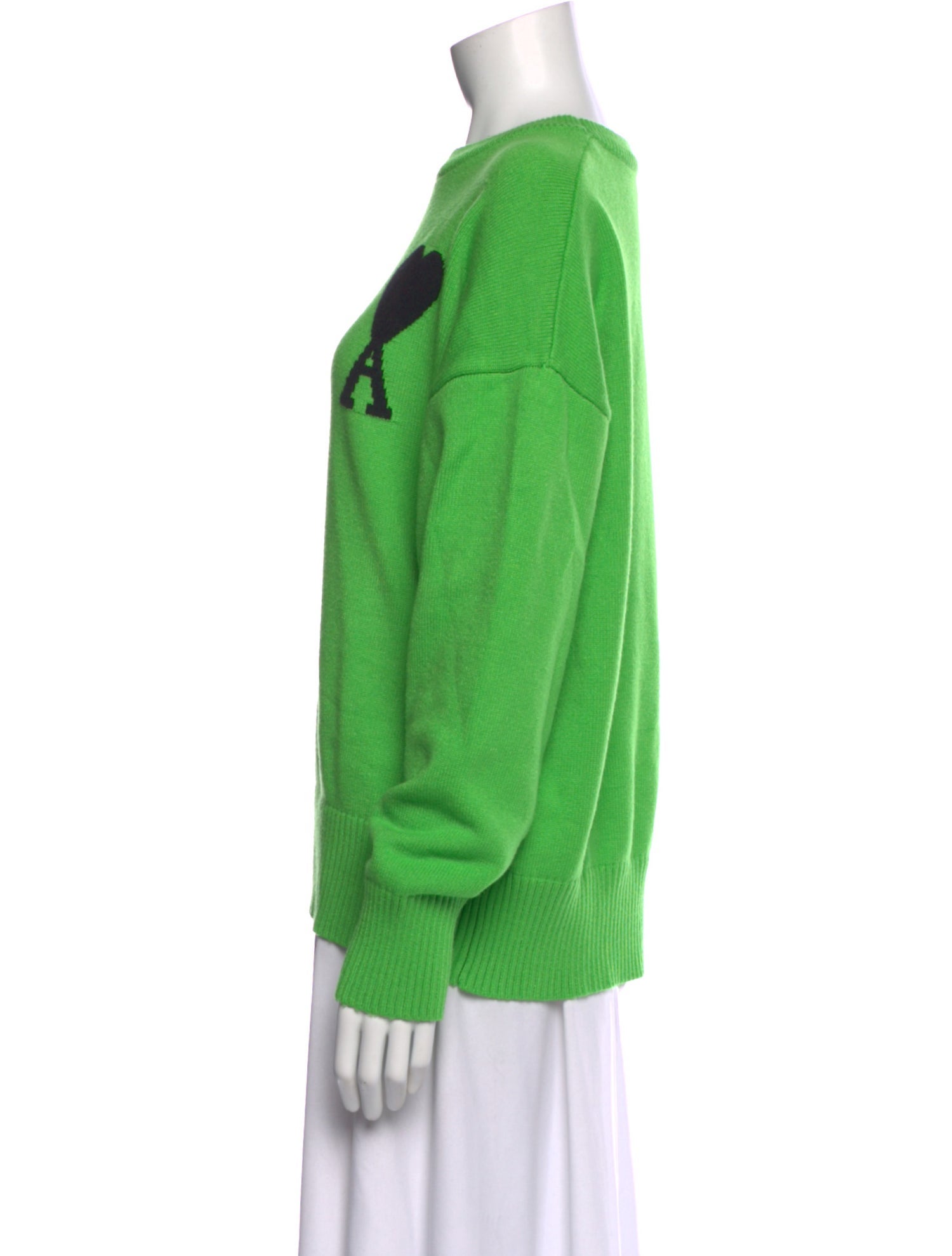 AMI Graphic Print Crew Neck Sweatshirt