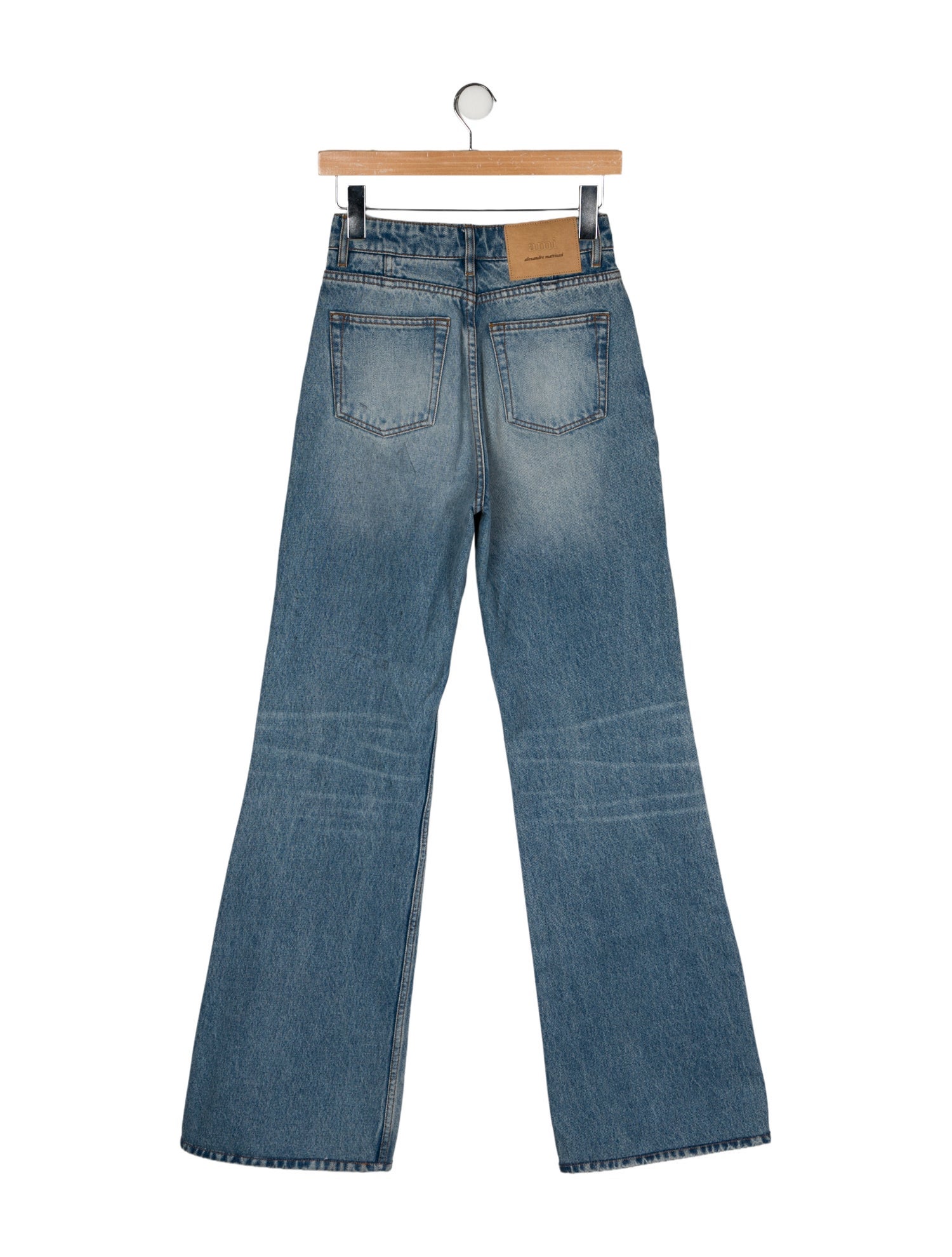 AMI High-Rise Wide Leg Jeans