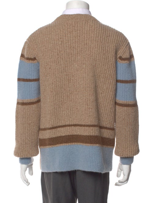 AMI Wool Colorblock Pattern Pullover