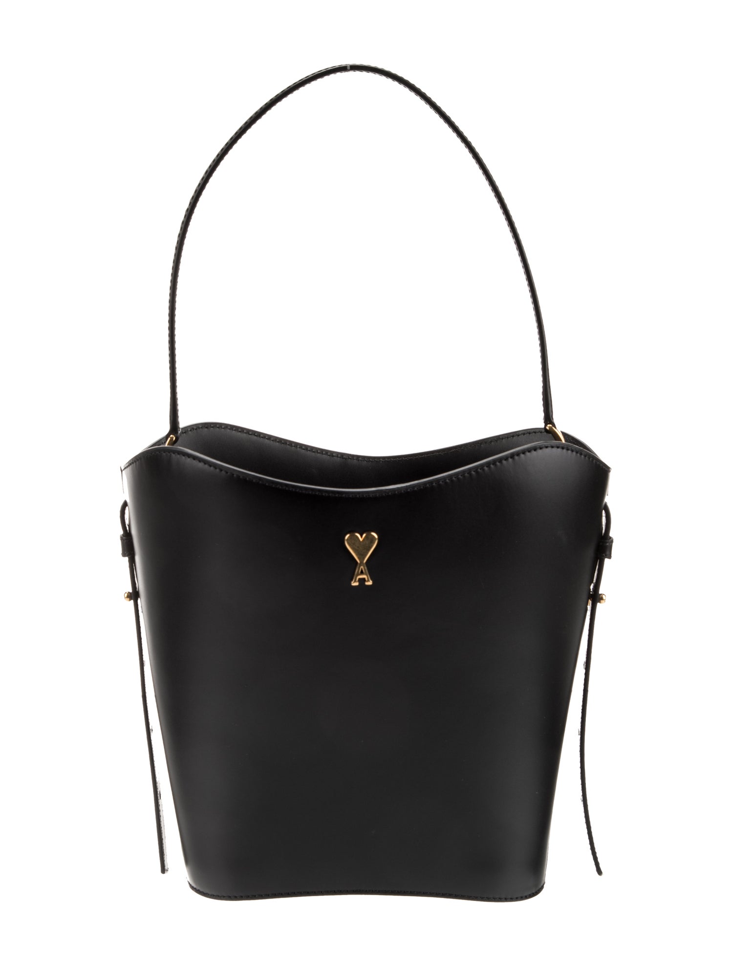 AMI Leather Bucket Bag