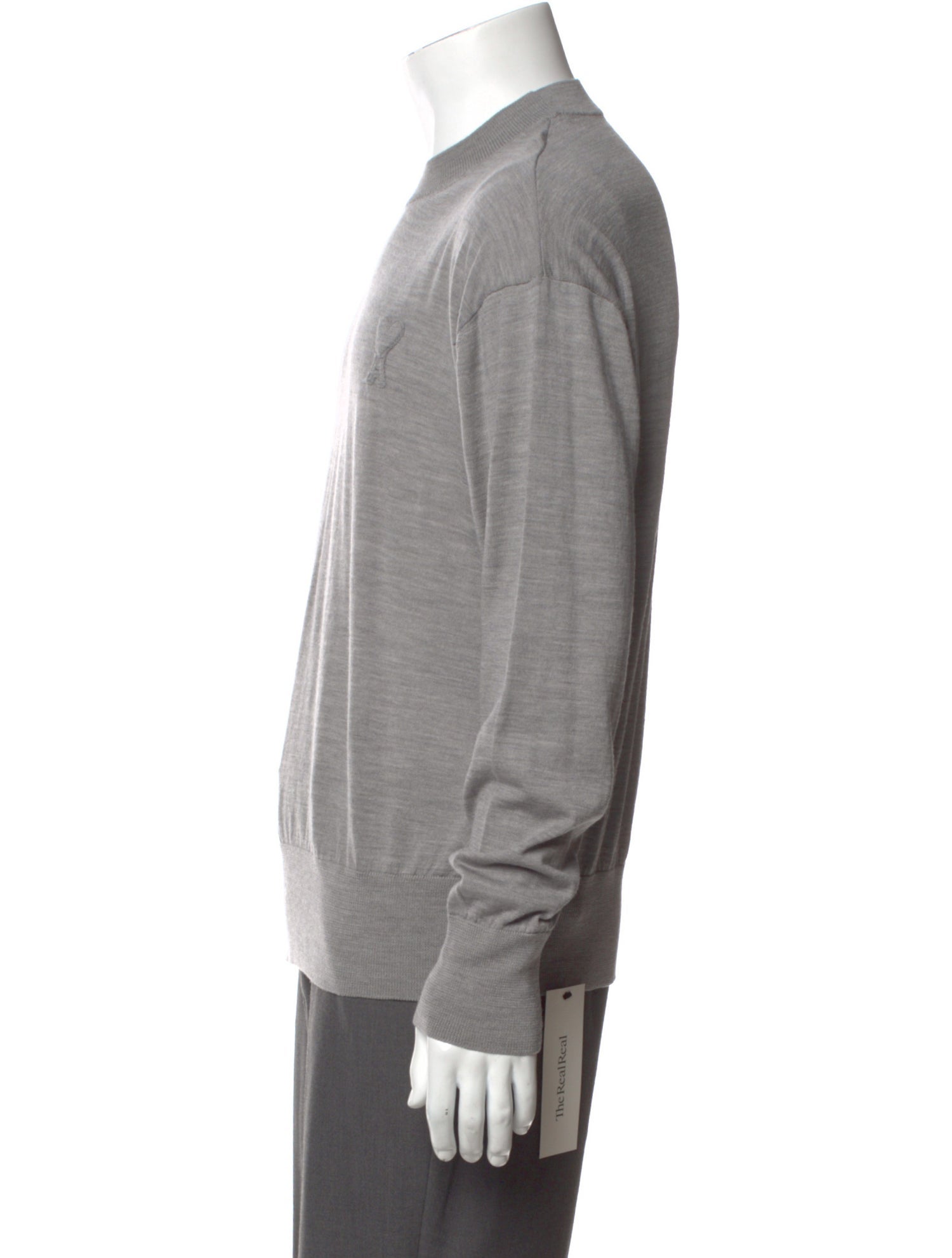 AMI Merino Wool Crew Neck Pullover
