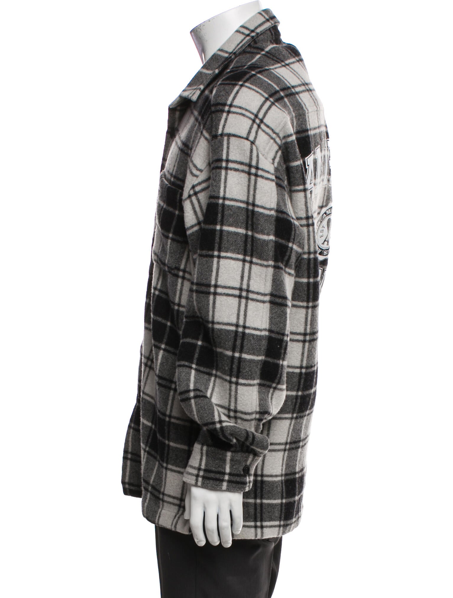 AMI Plaid Print Jacket