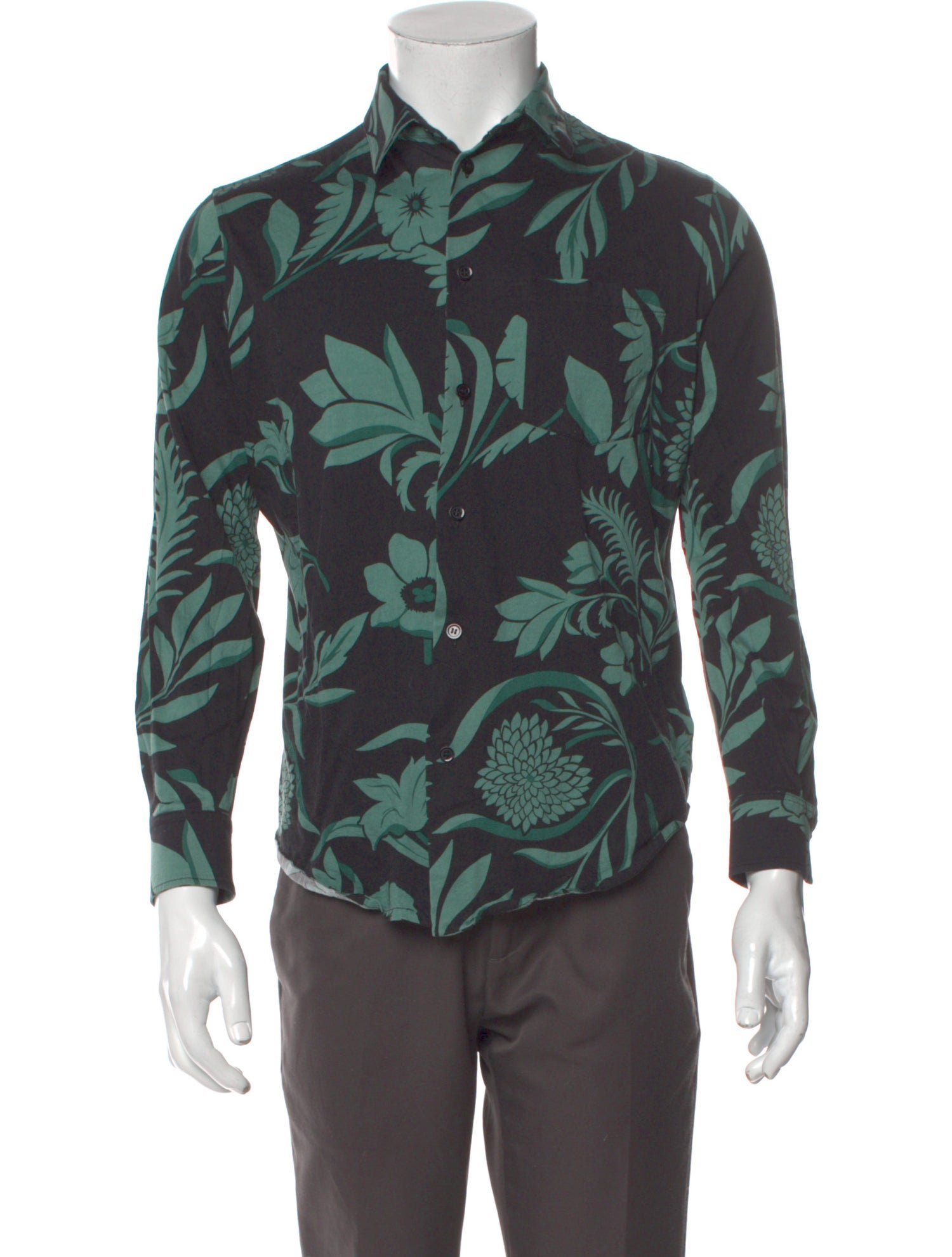 AMI Printed Long Sleeve Shirt