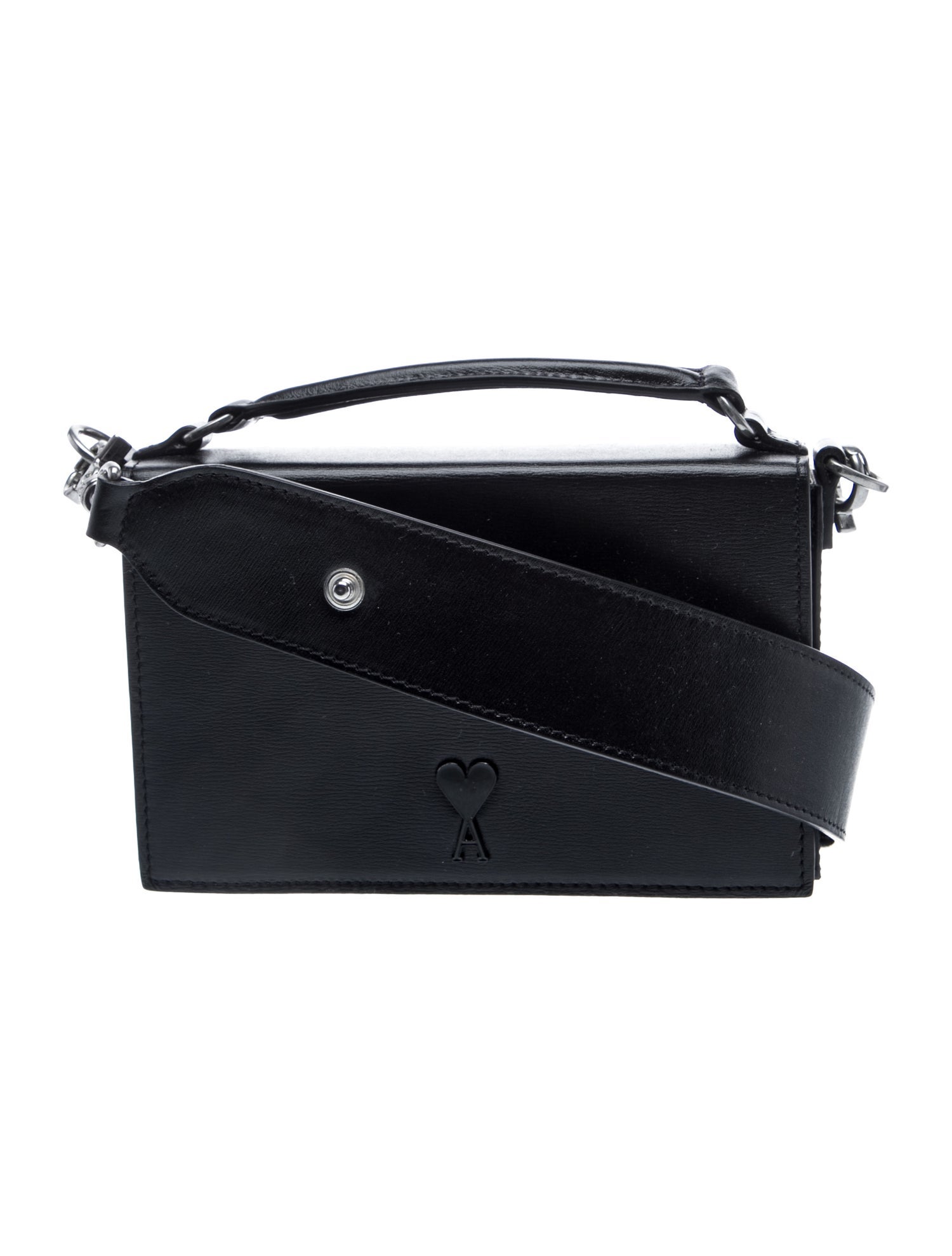 AMI Leather Crossbody Bag