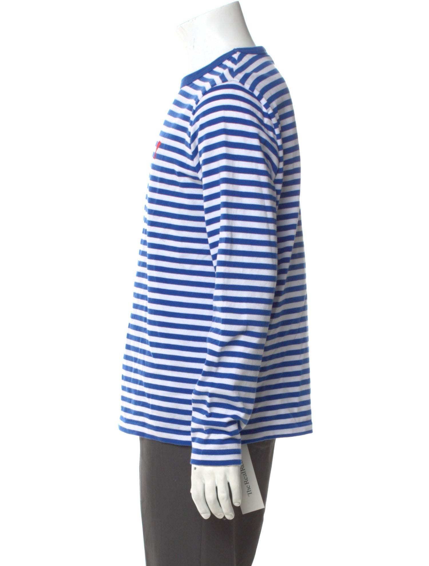 AMI Striped Crew Neck T-Shirt