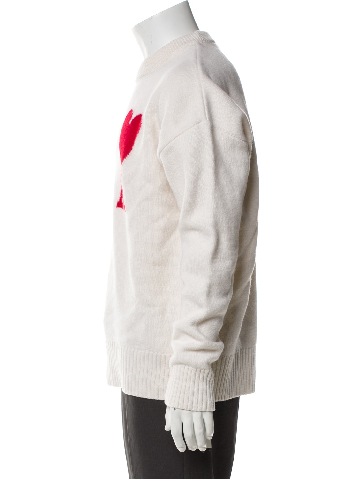 AMI Virgin Wool Graphic Print Pullover