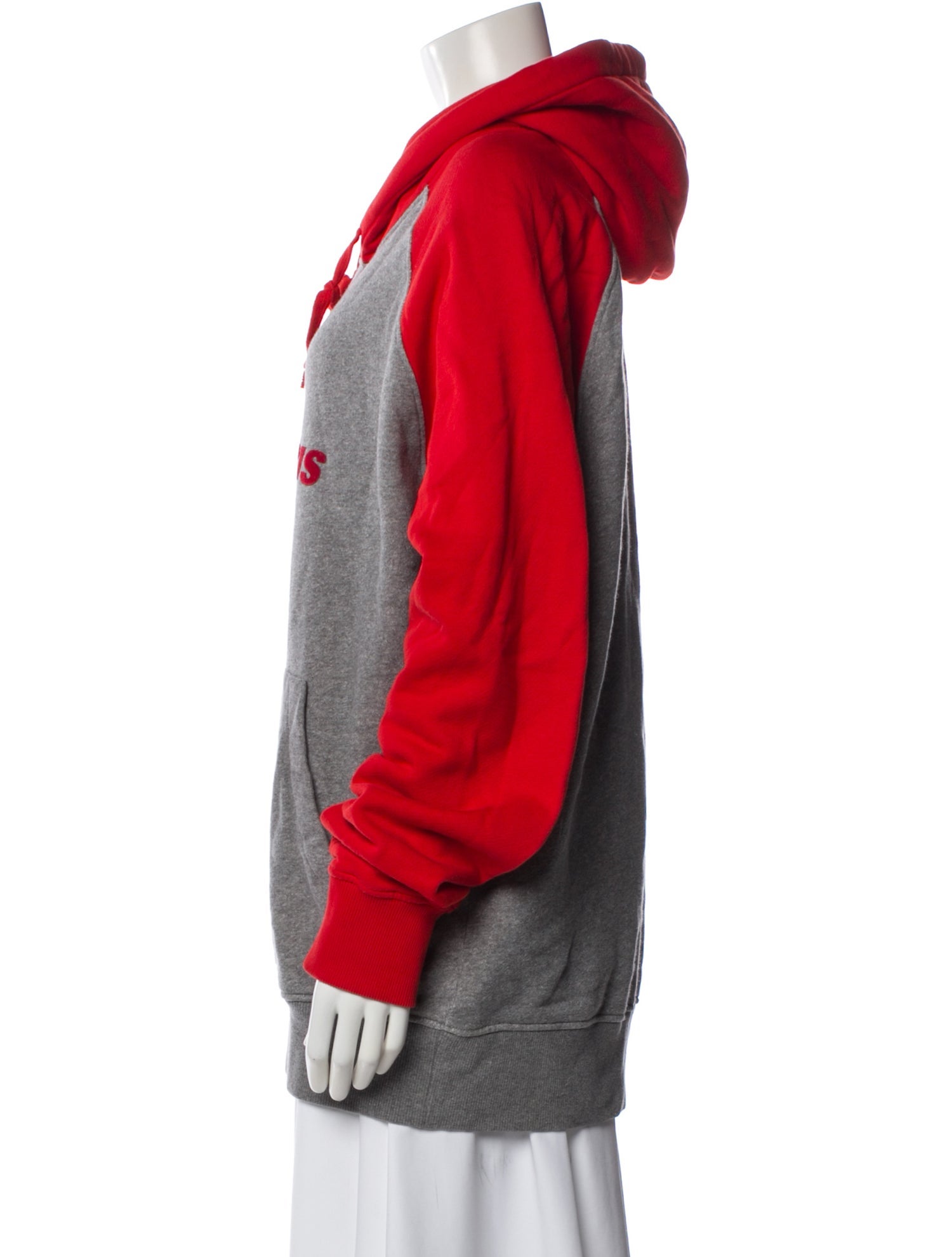 AMI Colorblock Pattern Crew Neck Hoodie