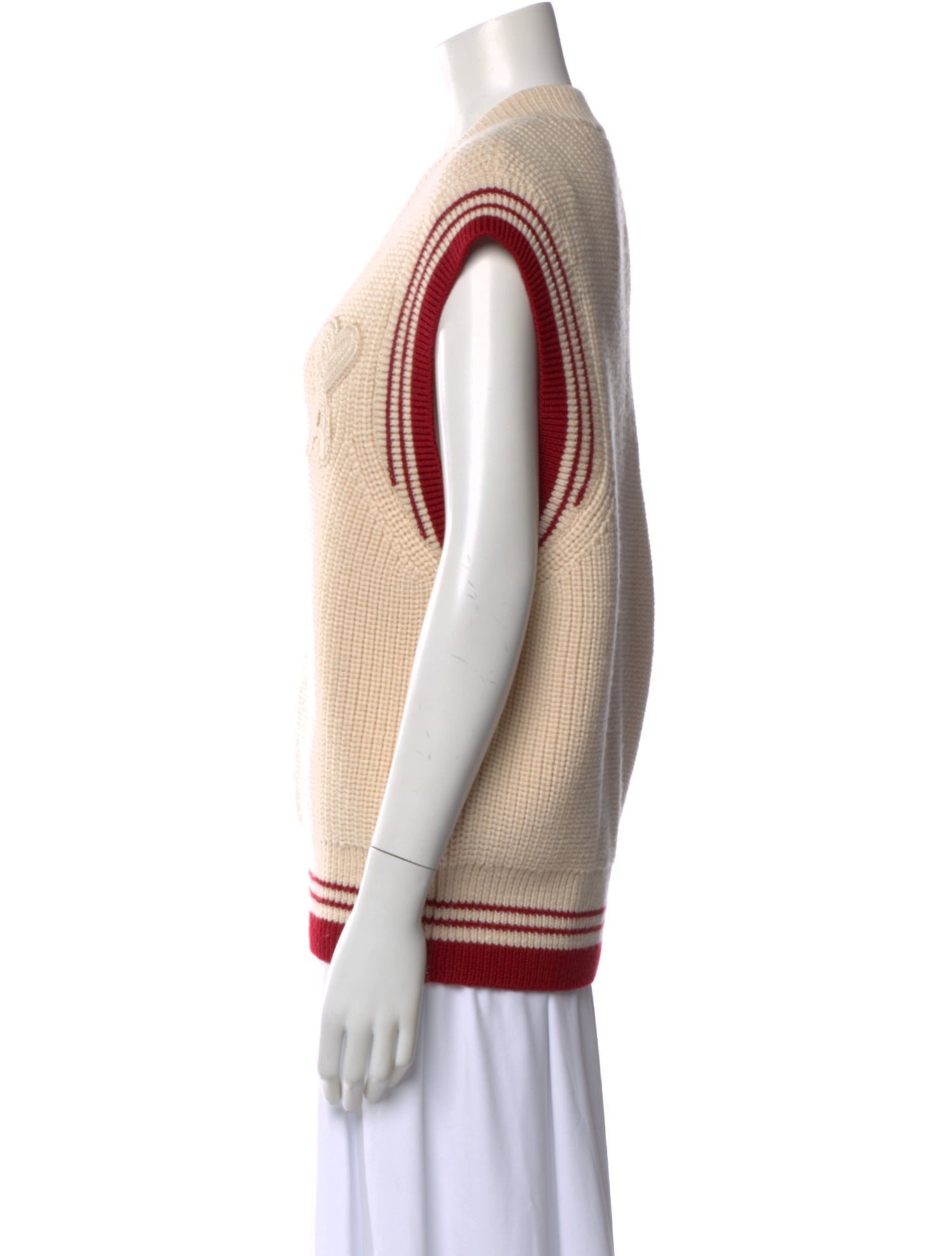 AMI Virgin Wool Colorblock Pattern Sweater w/ Tags