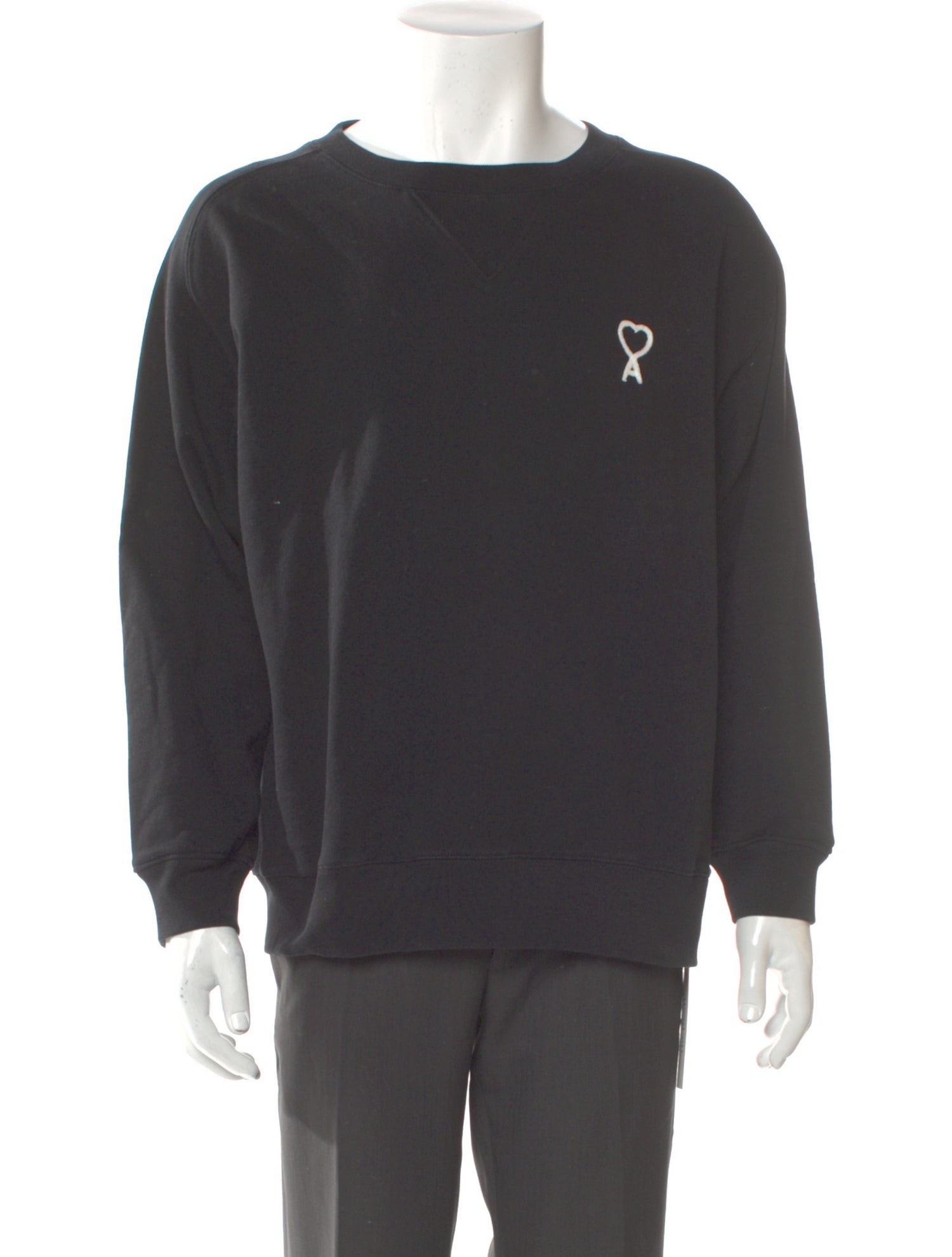 AMI Graphic Print Crew Neck Sweatshirt