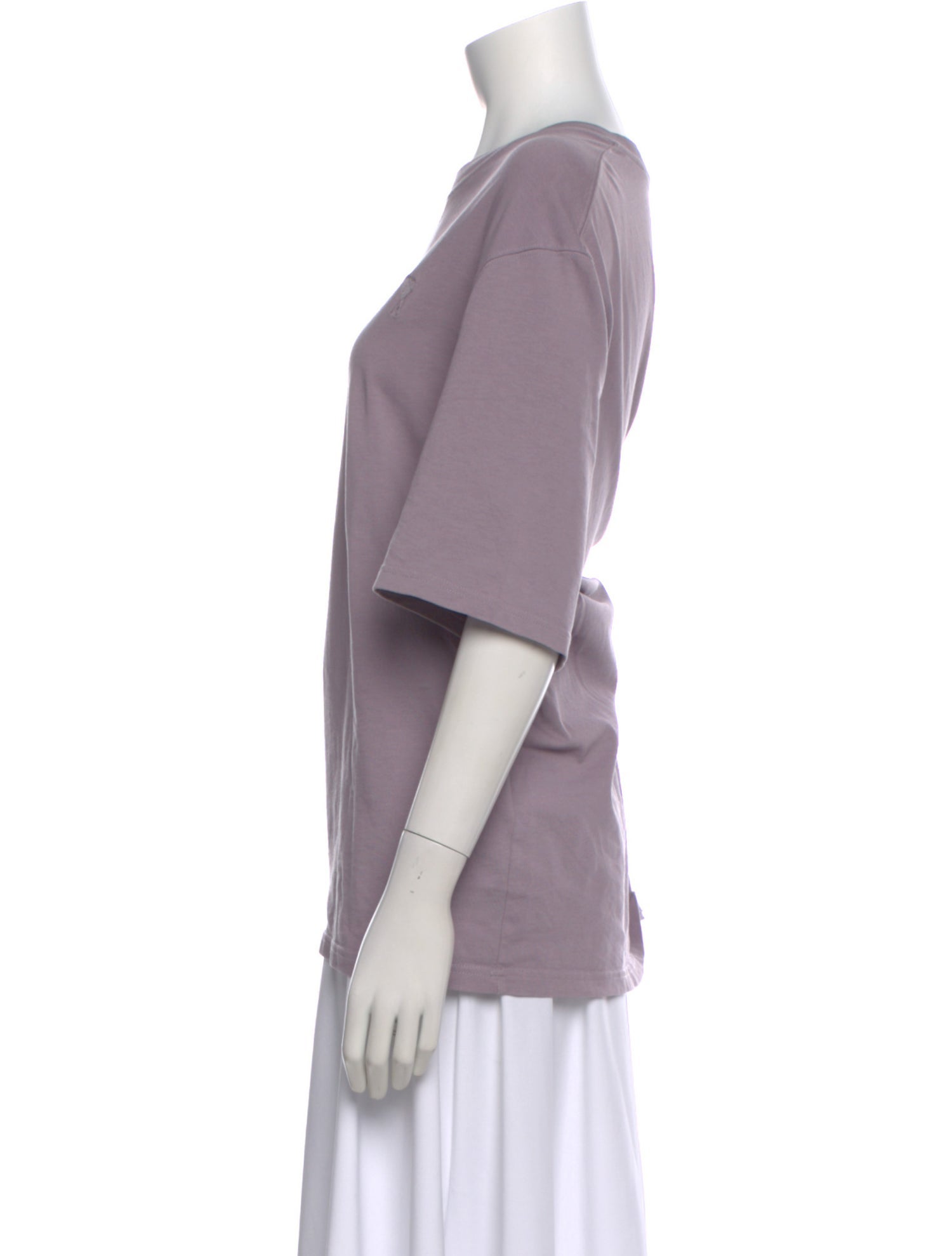 AMI Crew Neck Three-Quarter Sleeve T-Shirt