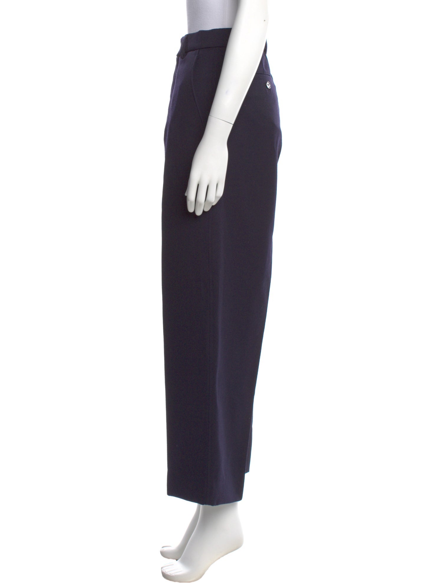 AMI Virgin Wool Wide Leg Pants