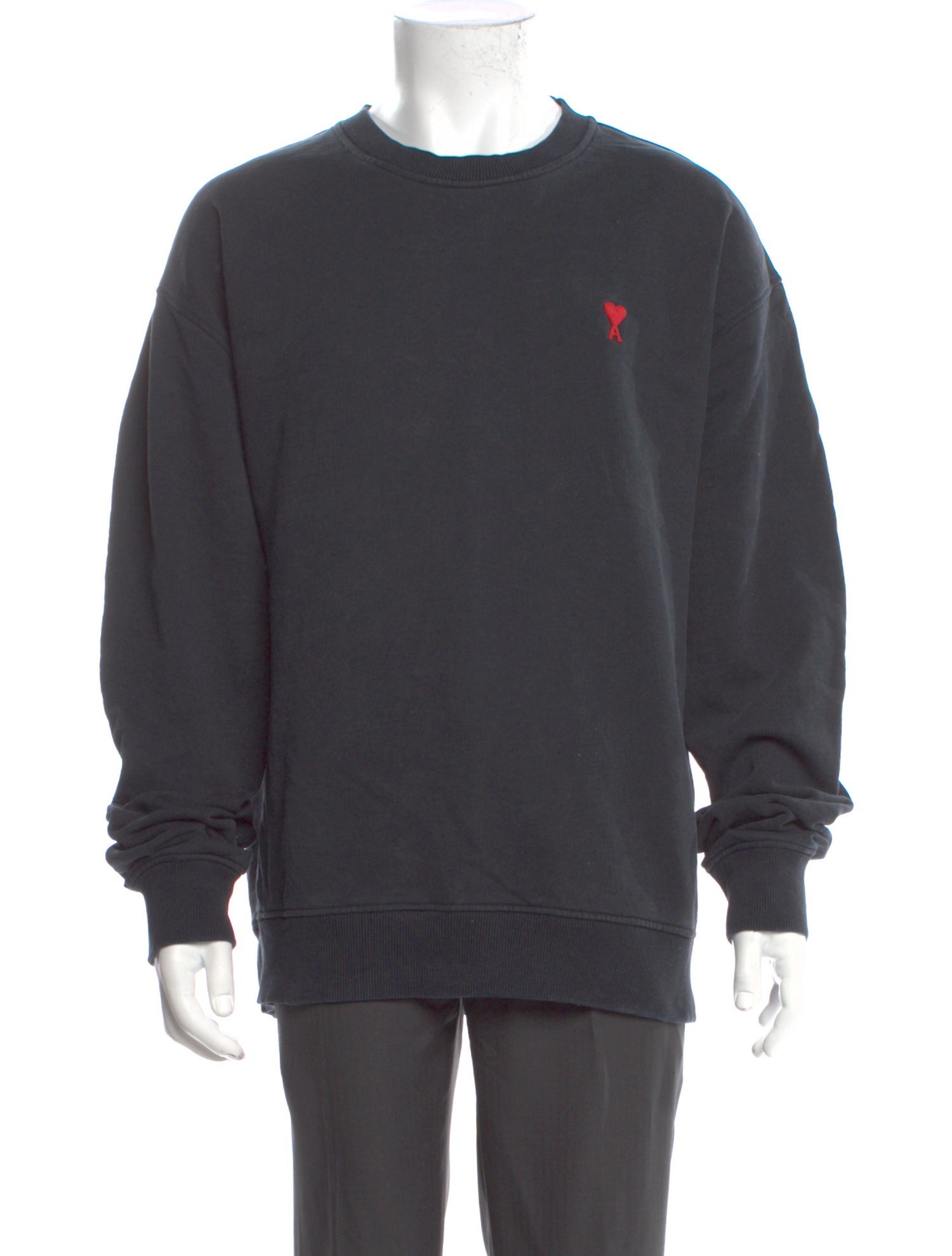 AMI Crew Neck Long Sleeve Sweatshirt